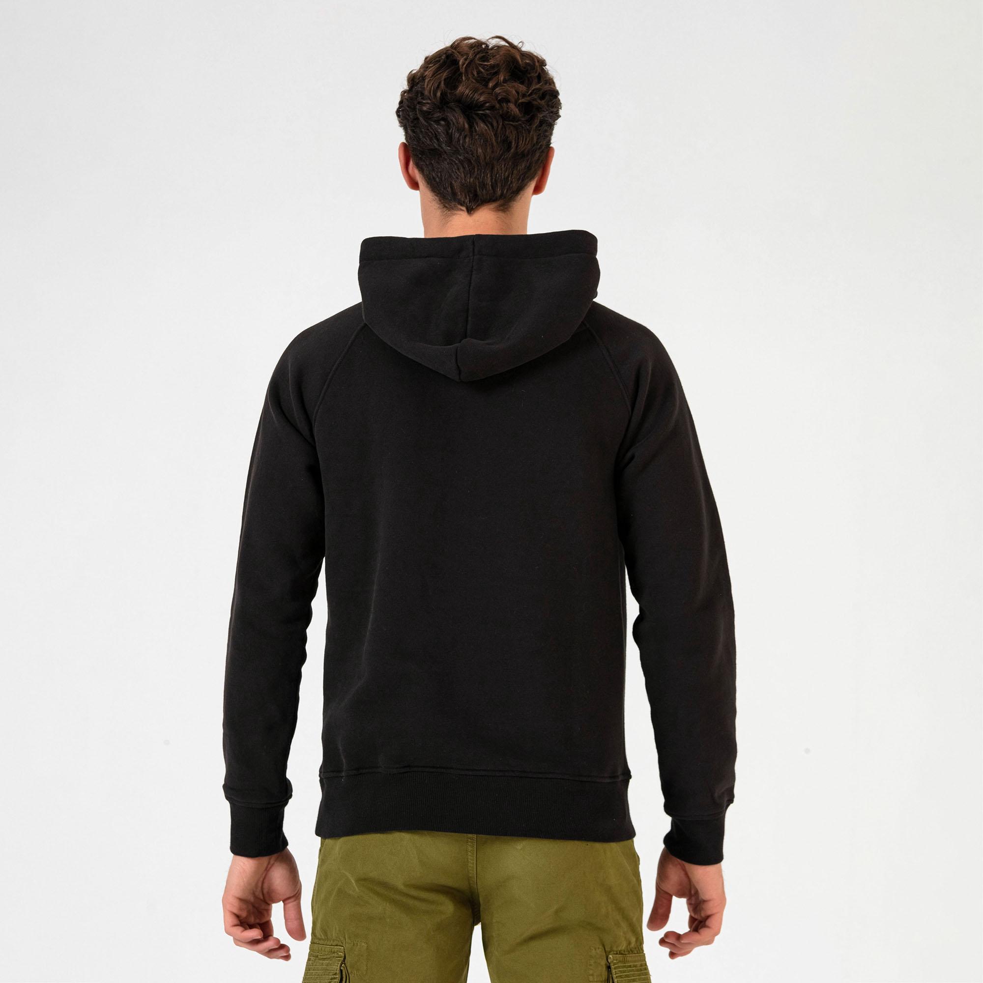 Routefield Hedge Erkek Siyah Sweatshirt