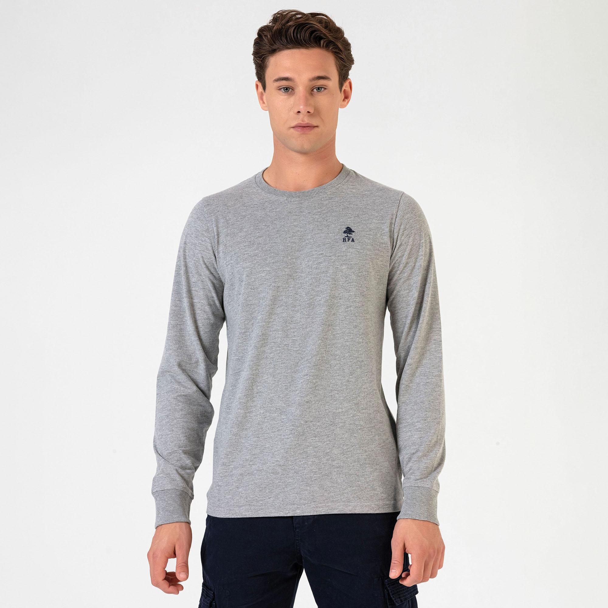 Routefield Tylor Erkek Gri Tişört