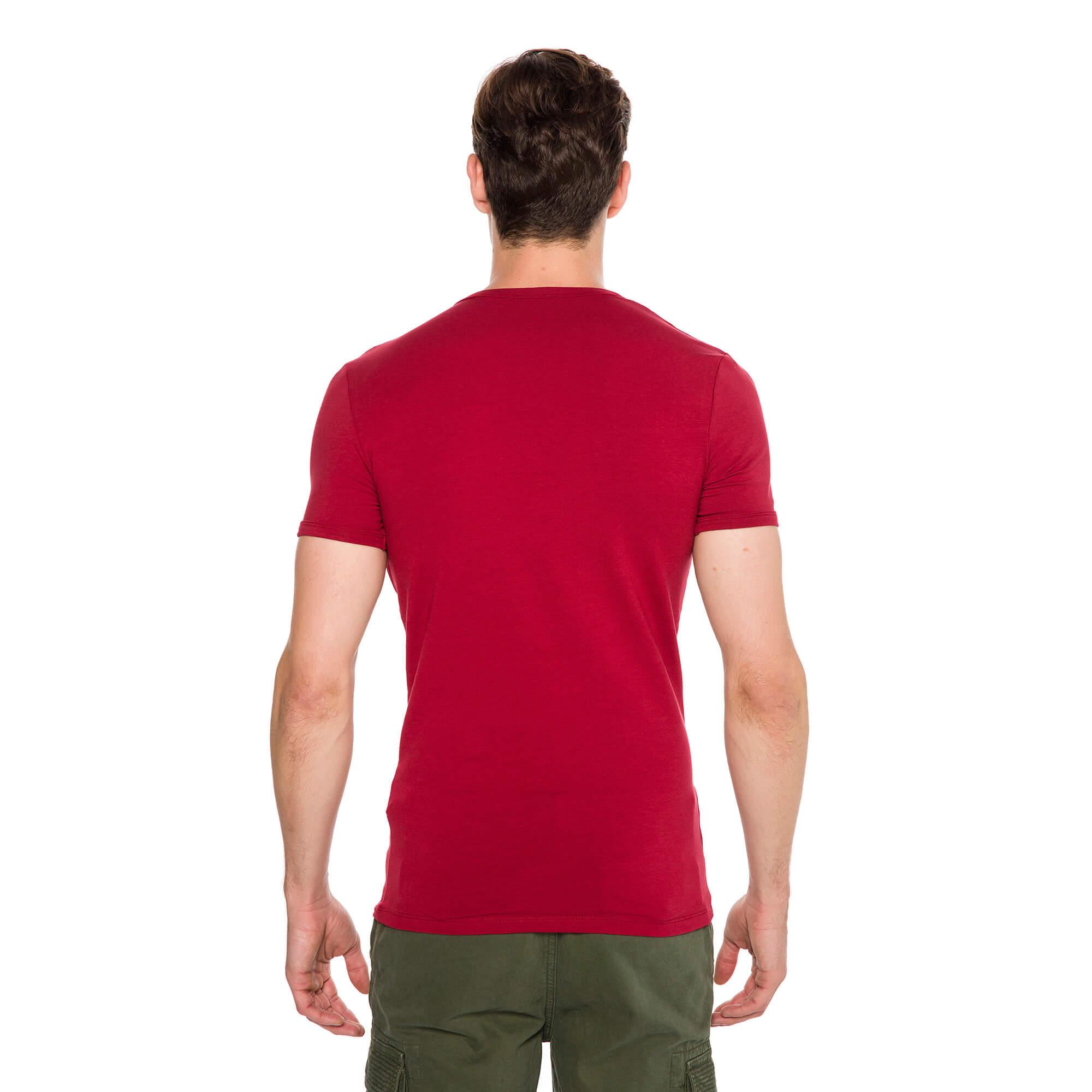 Routefield Tim Erkek Bordo Tişört