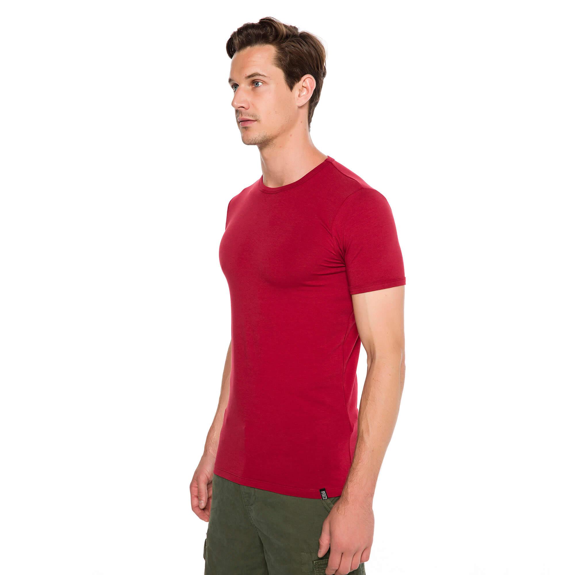 Routefield Tim Erkek Bordo Tişört