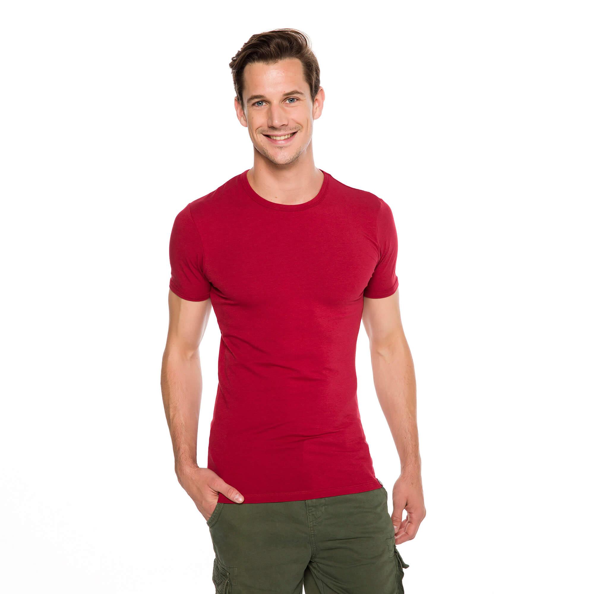 Routefield Tim Erkek Bordo Tişört