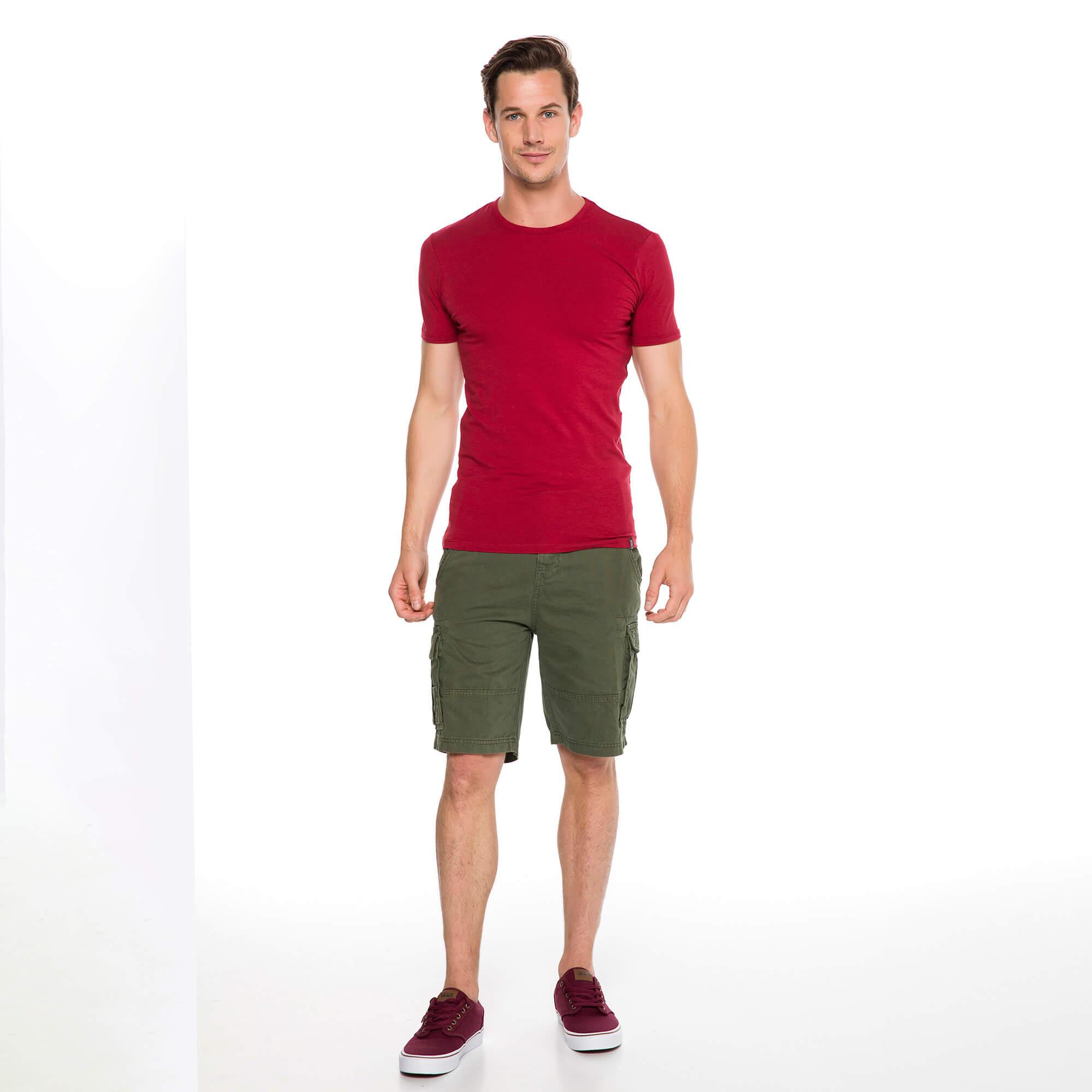 Routefield Tim Erkek Bordo Tişört