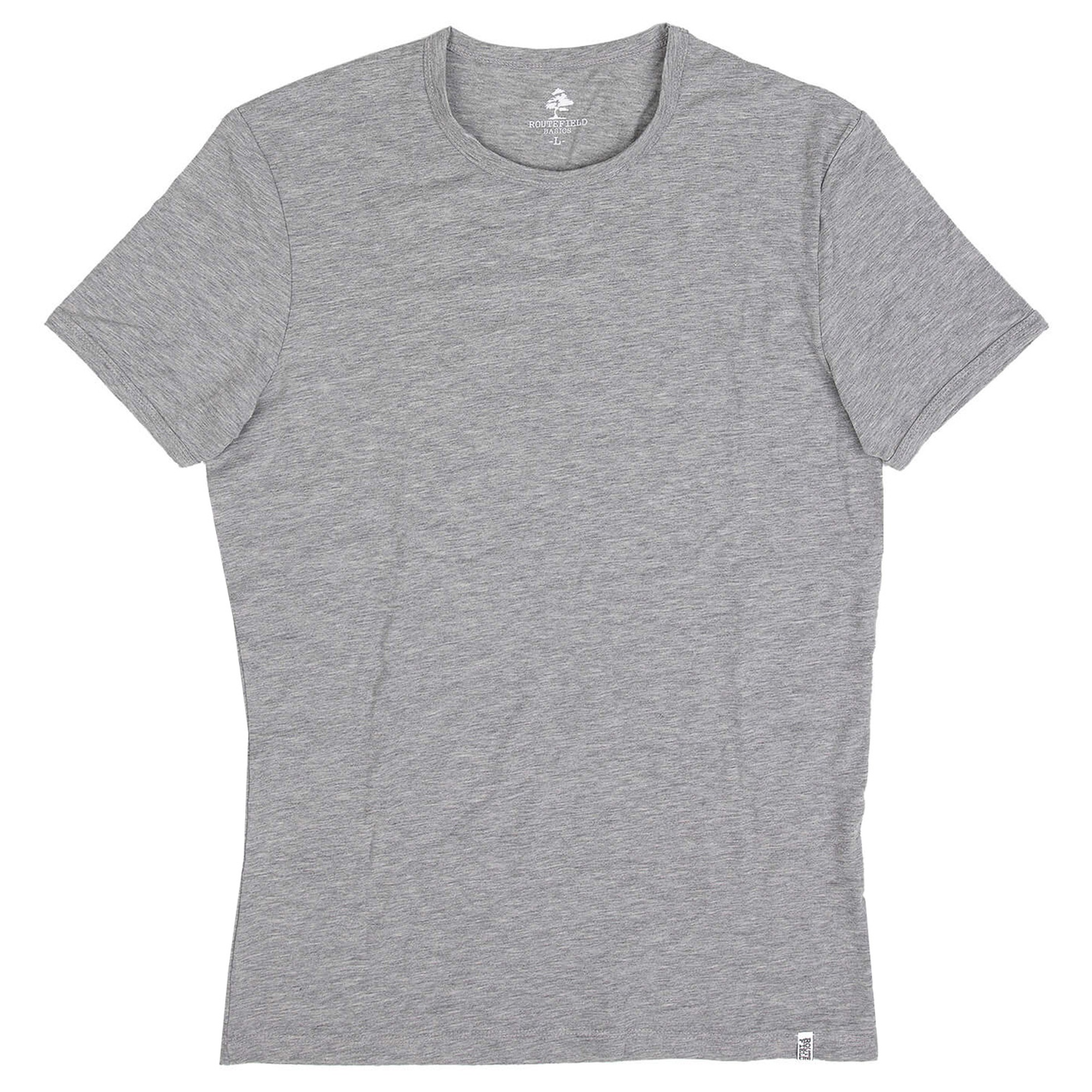 Routefield Tim Erkek Gri Tişört