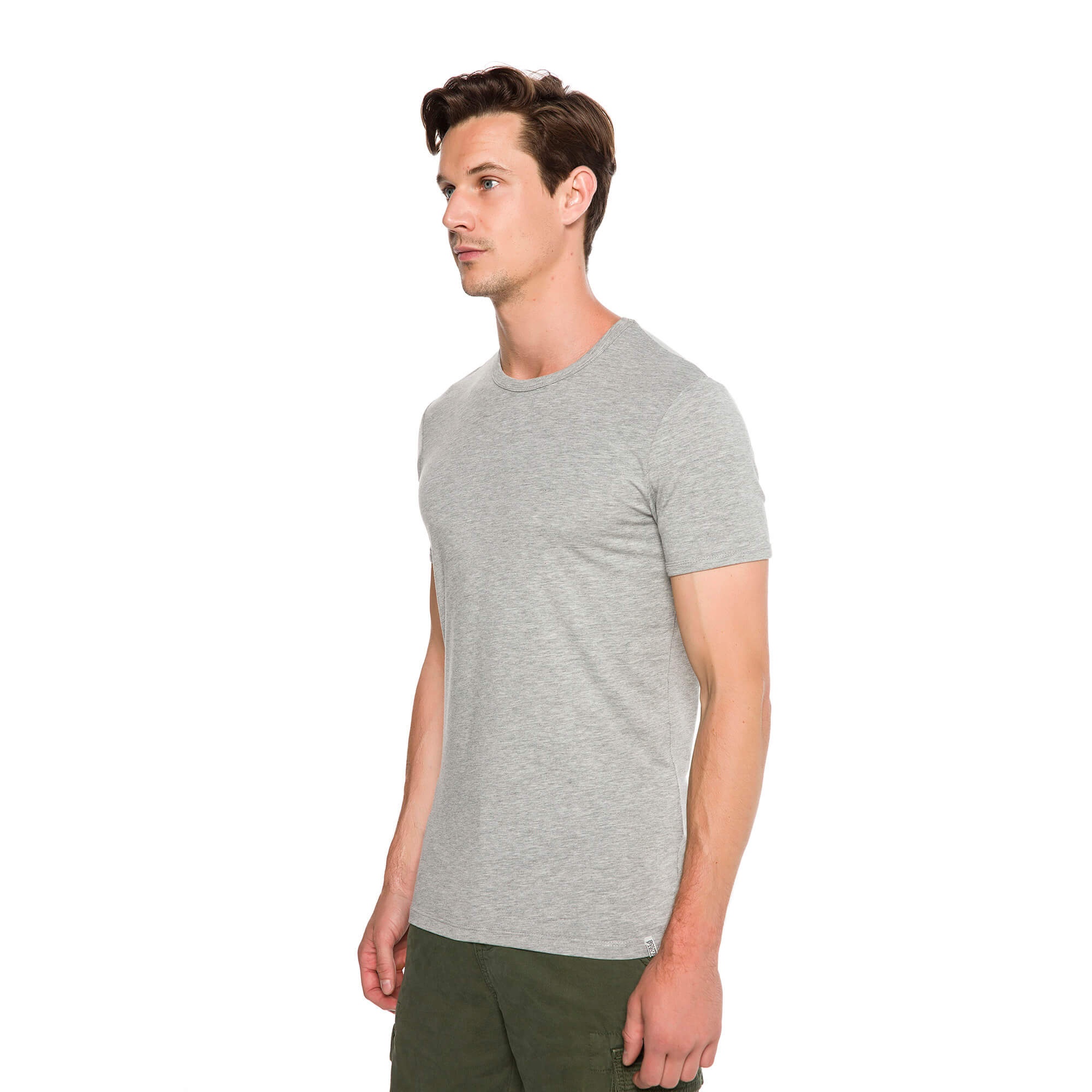 Routefield Tim Erkek Gri Tişört