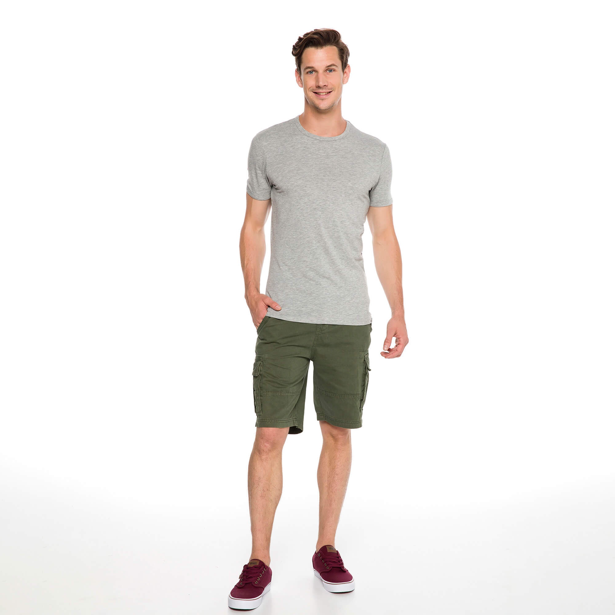 Routefield Tim Erkek Gri Tişört