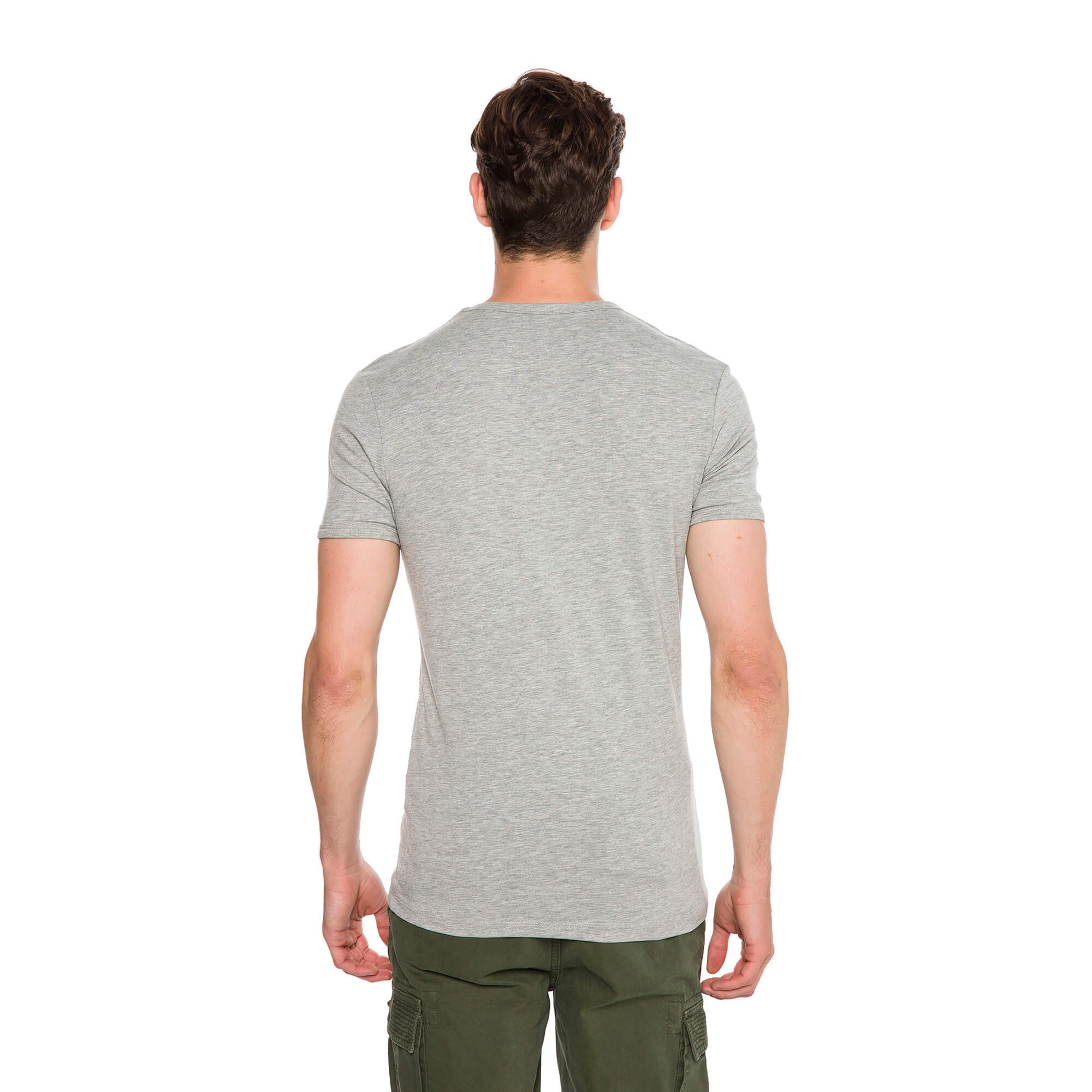Routefield Tim Erkek Gri Tişört