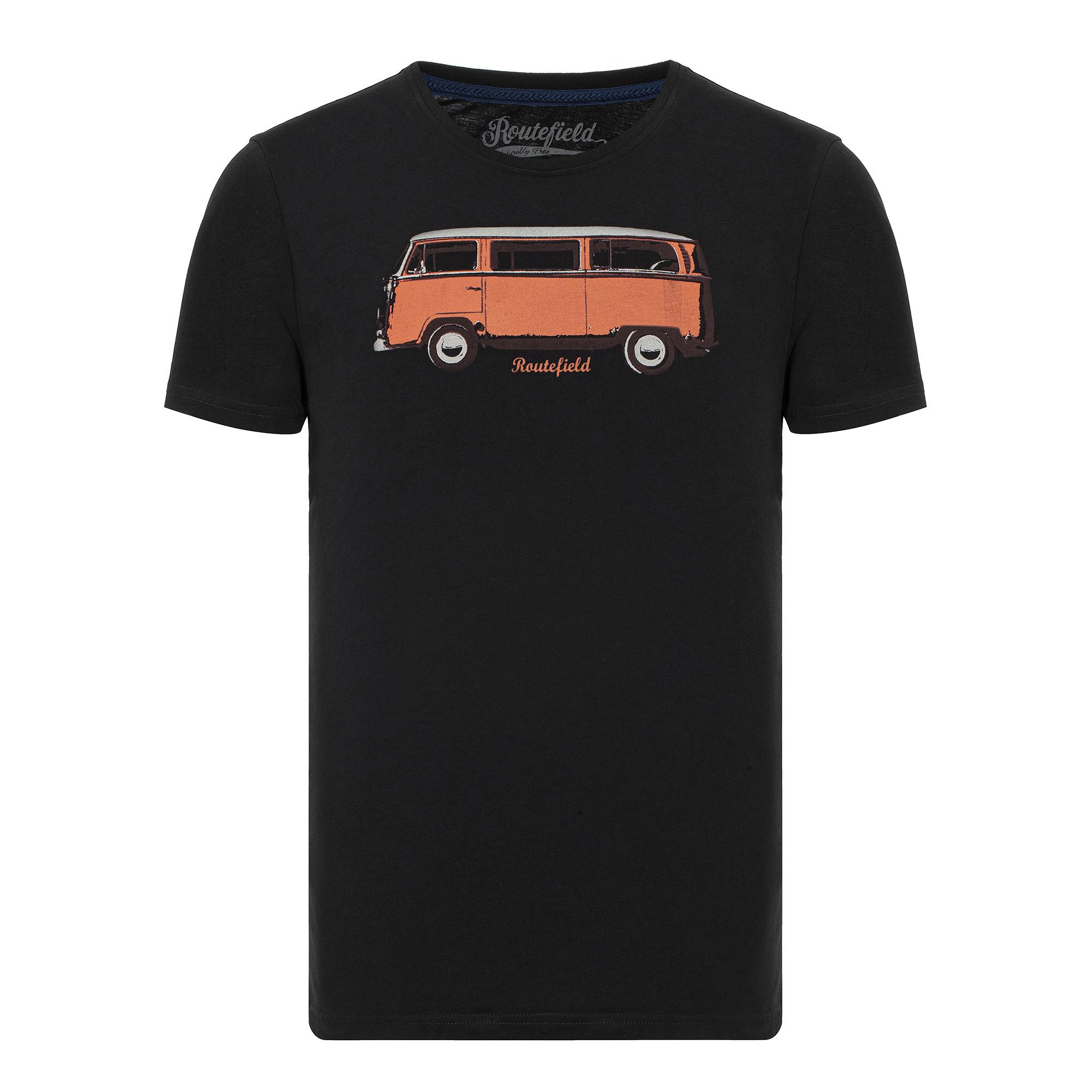 Routefield Theory Erkek Siyah Tişört