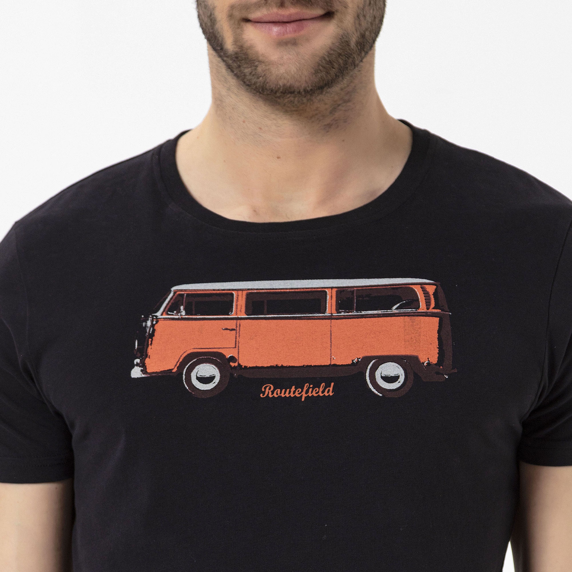 Routefield Theory Erkek Siyah Tişört