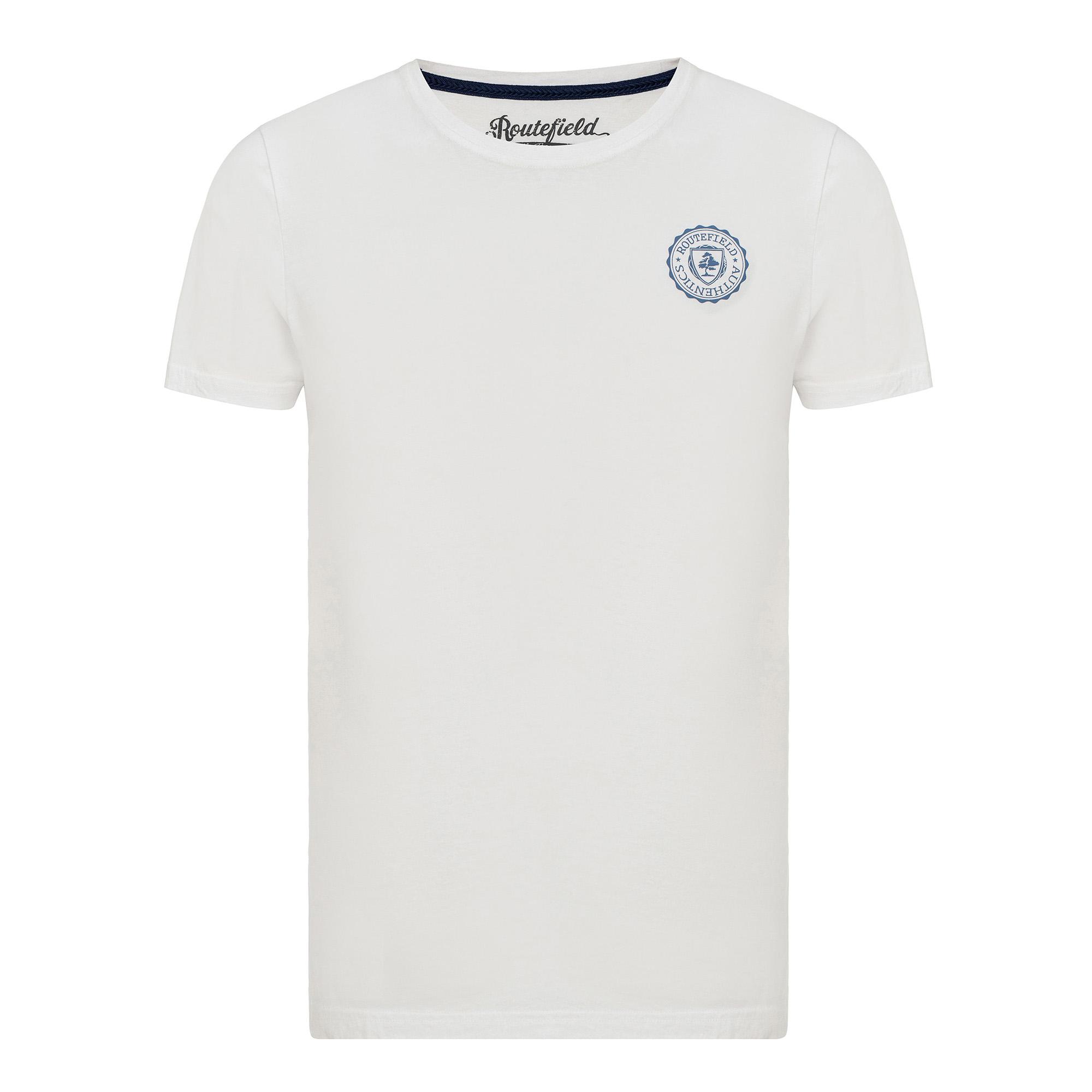 Routefield Timothy Erkek Beyaz Tişört
