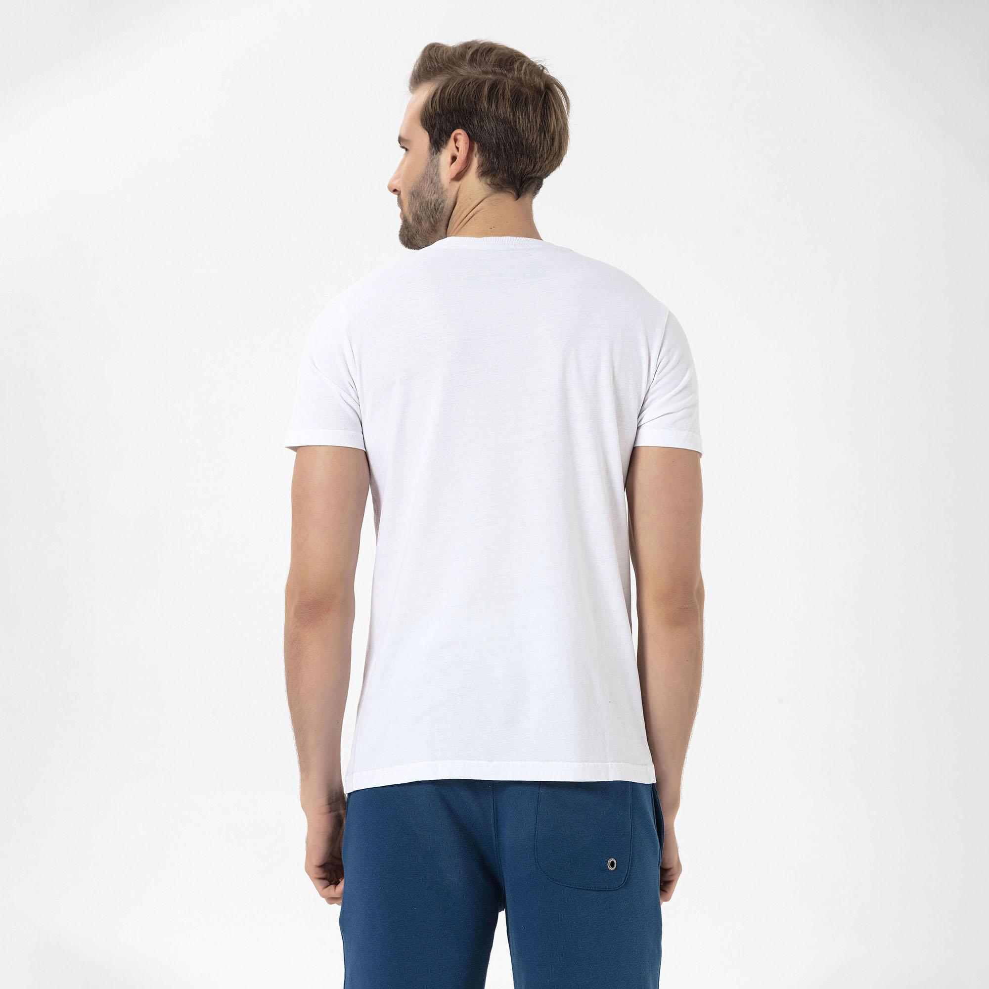 Routefield Timothy Erkek Beyaz Tişört