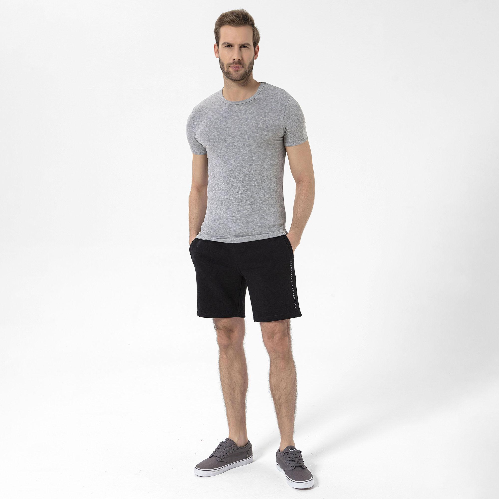 Routefield Tim Erkek Gri Tişört