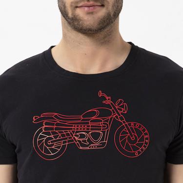  Routefield Tj Erkek Siyah Tişört