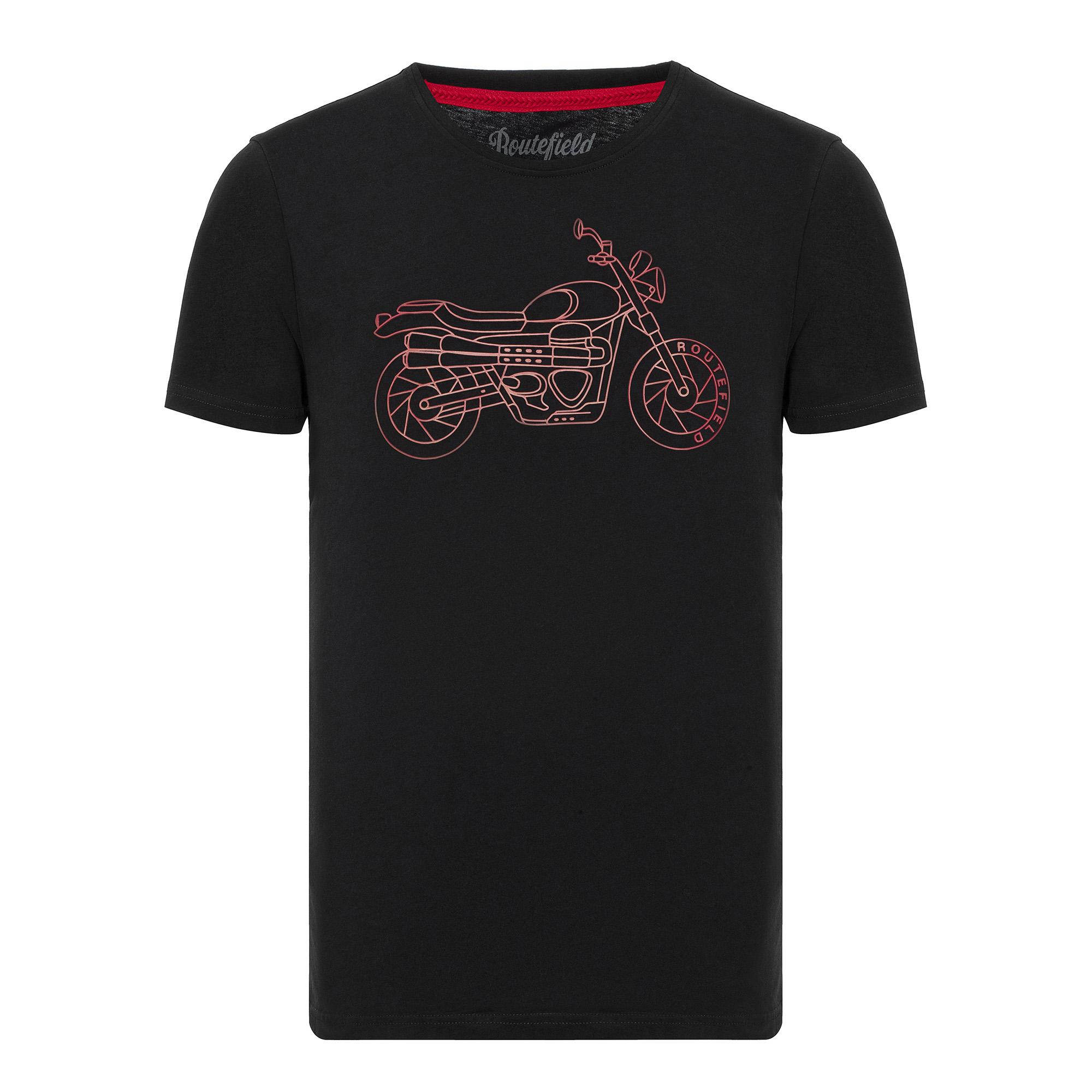 Routefield Tj Erkek Siyah Tişört