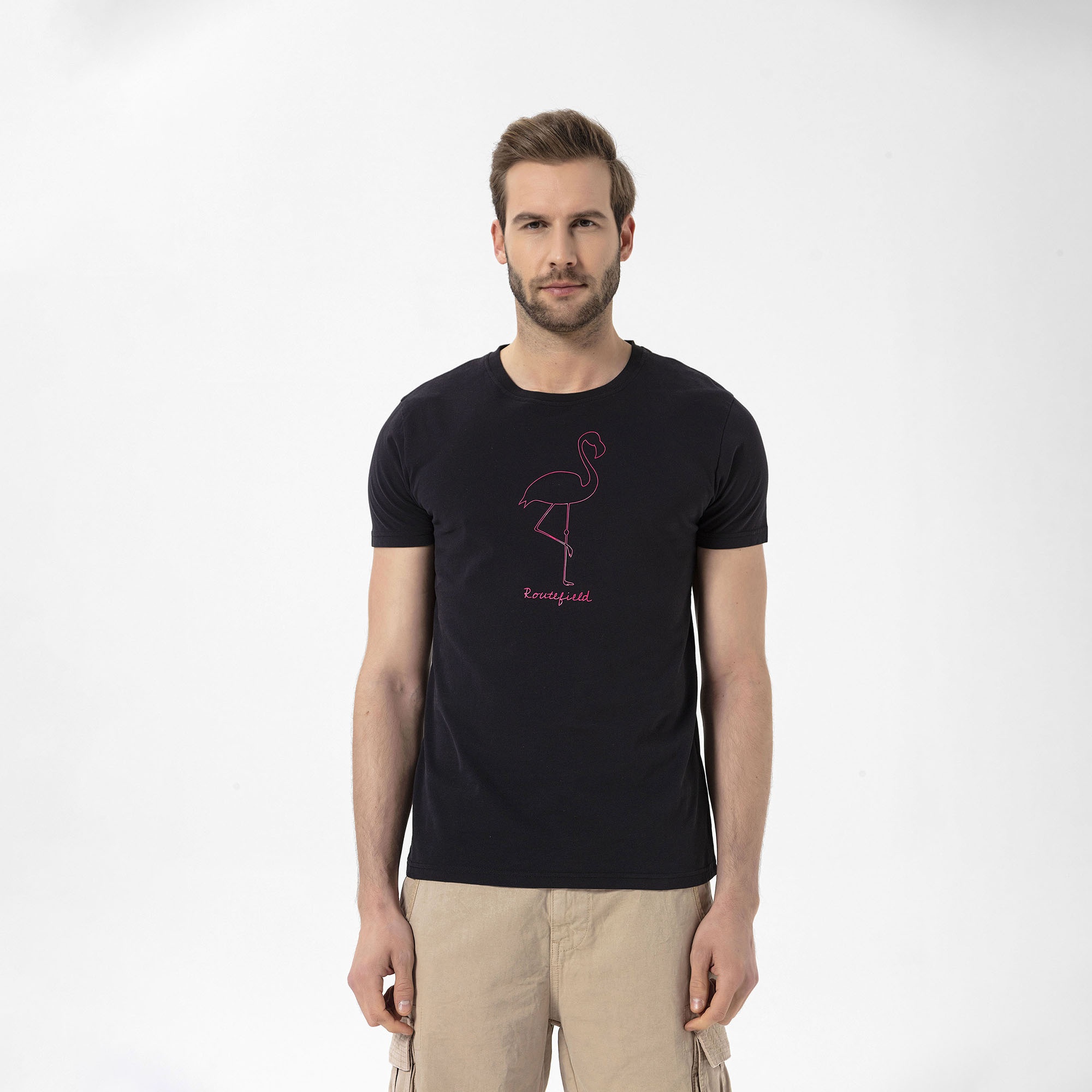 Routefield Tall Erkek Siyah Tişört