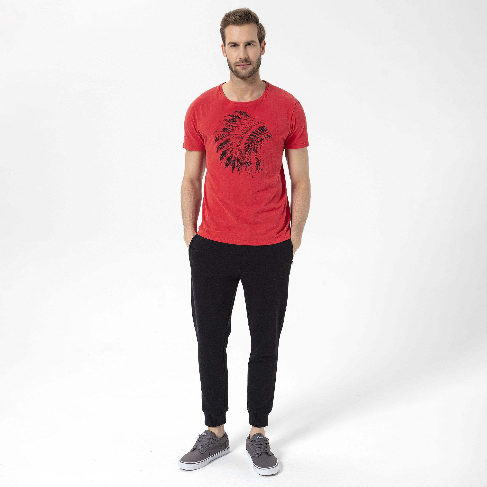 Routefield Tead Erkek Kırmızı Tişört