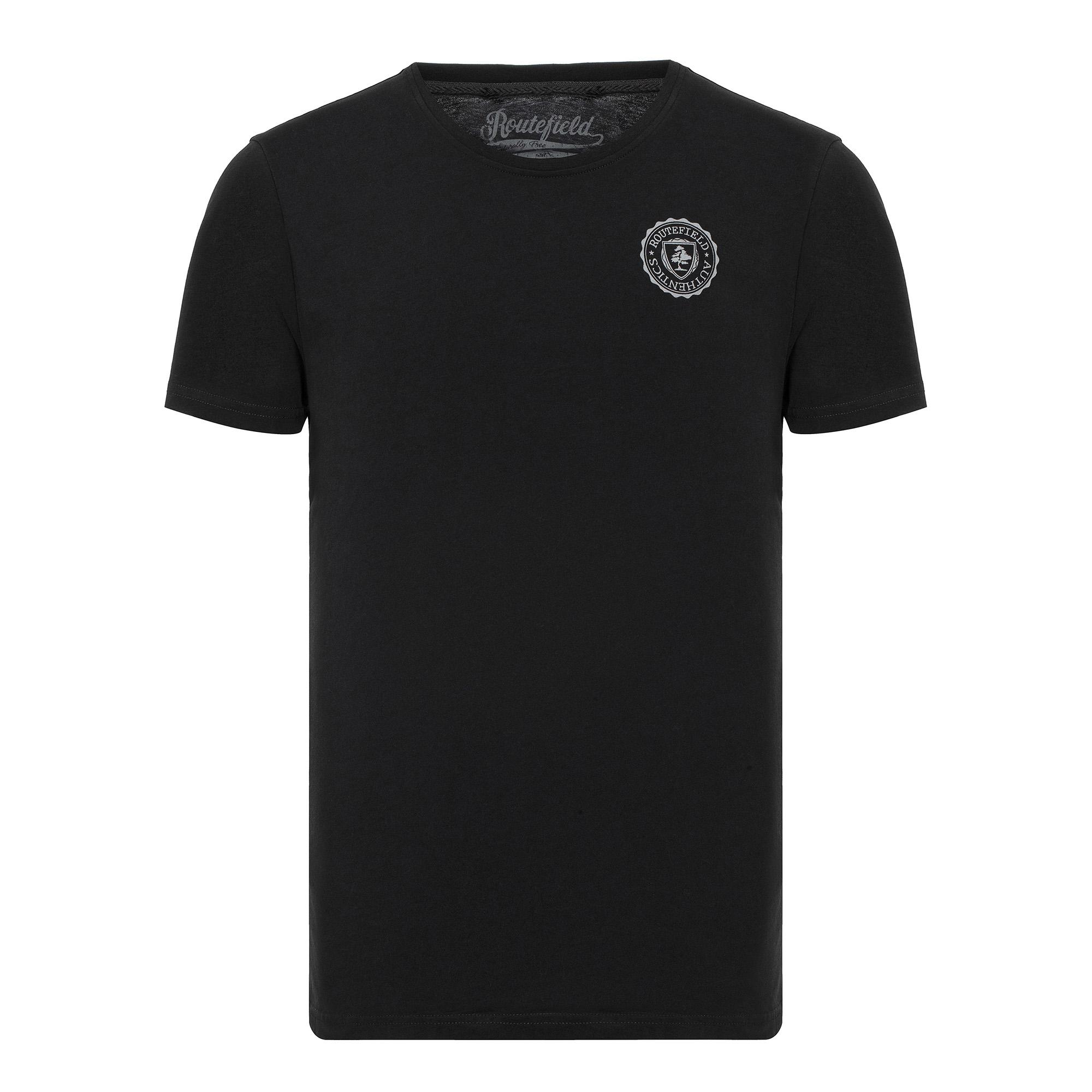 Routefield Timothy Erkek Siyah Tişört