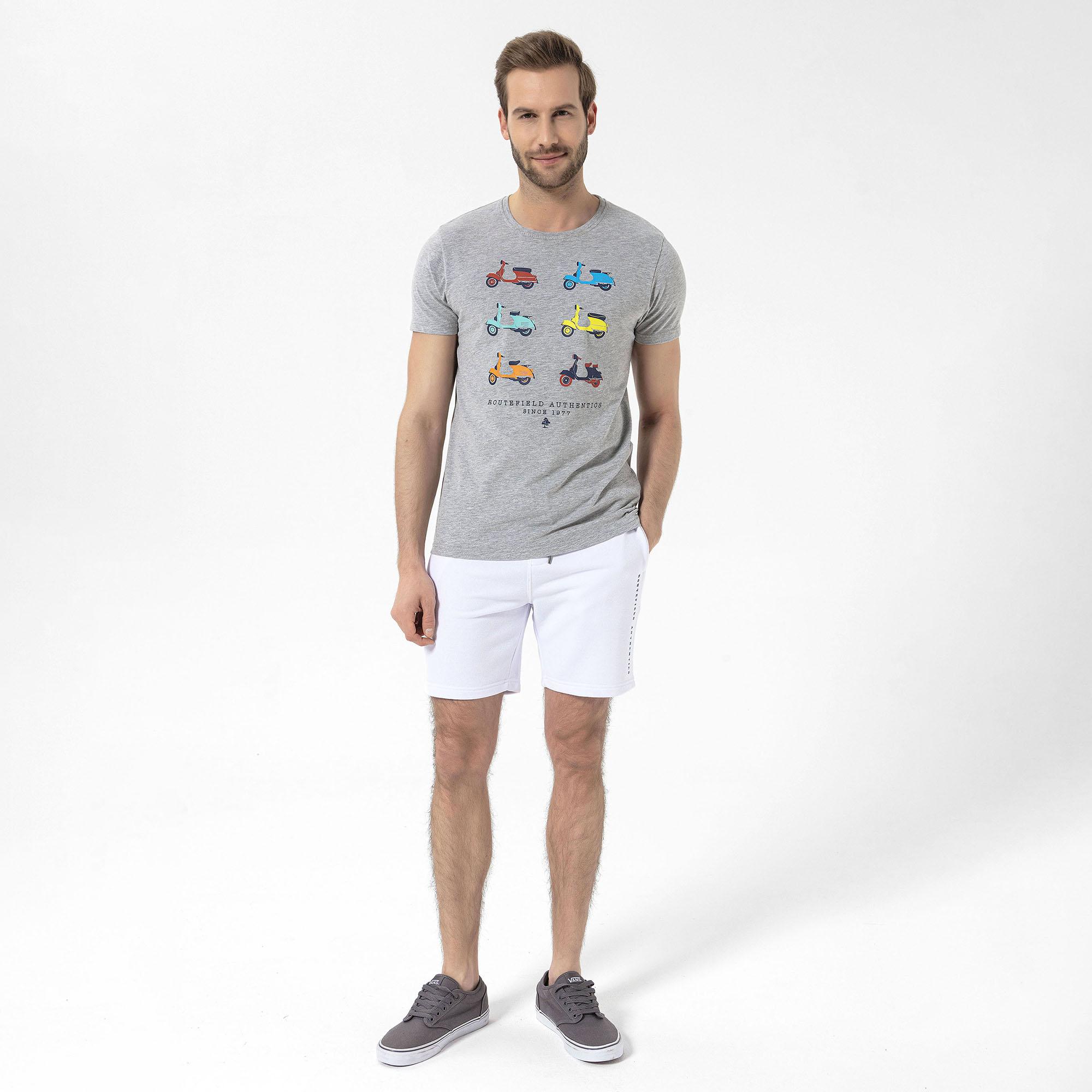 Routefield Sonic Erkek Günlük Şort Beyaz