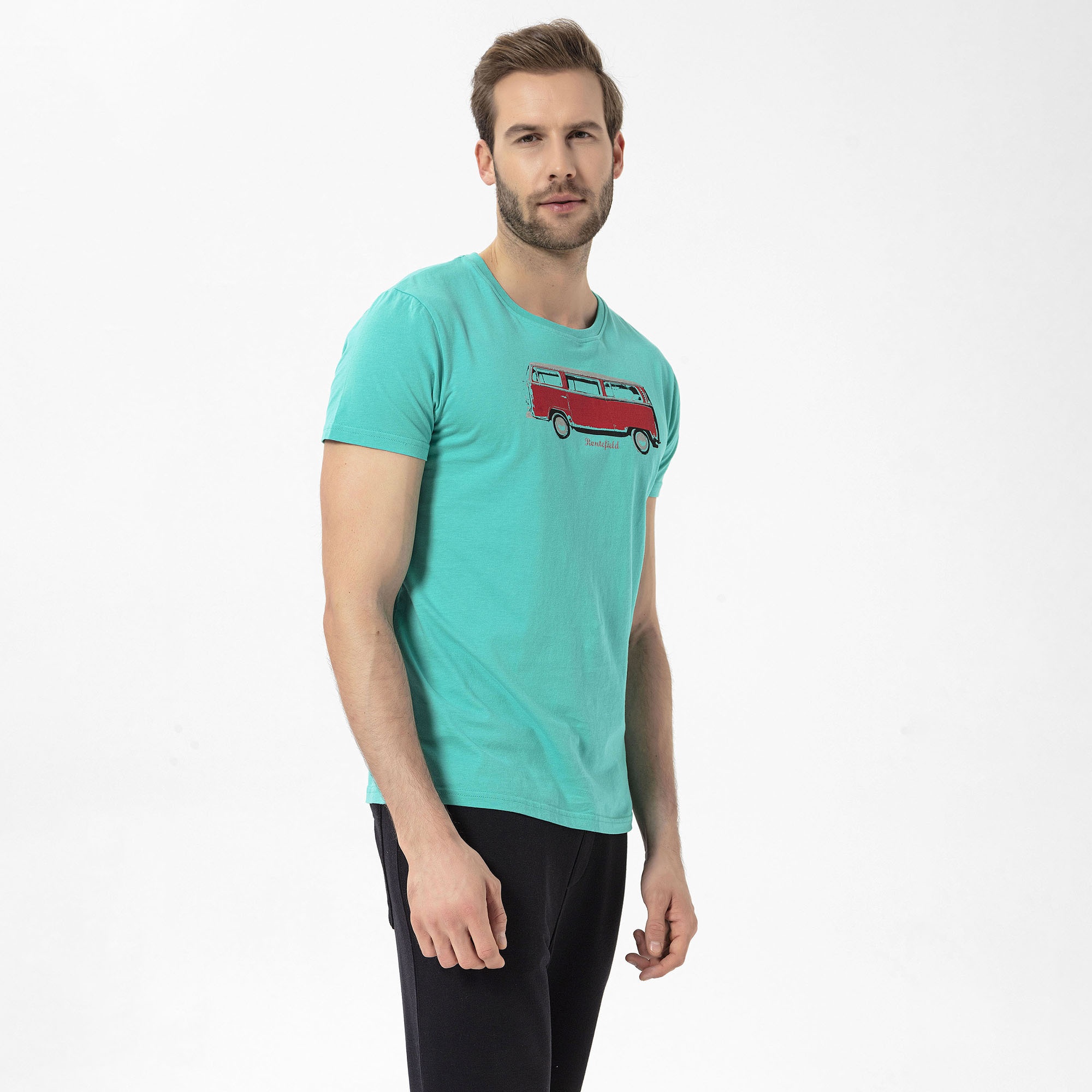 Routefield Theory Erkek Mavi Tişört