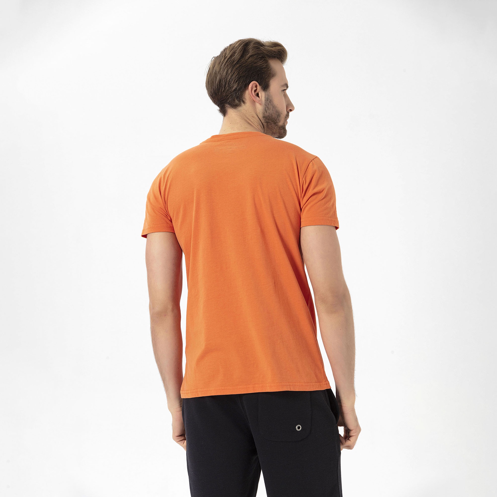 Routefield Theory Erkek Turuncu Tişört