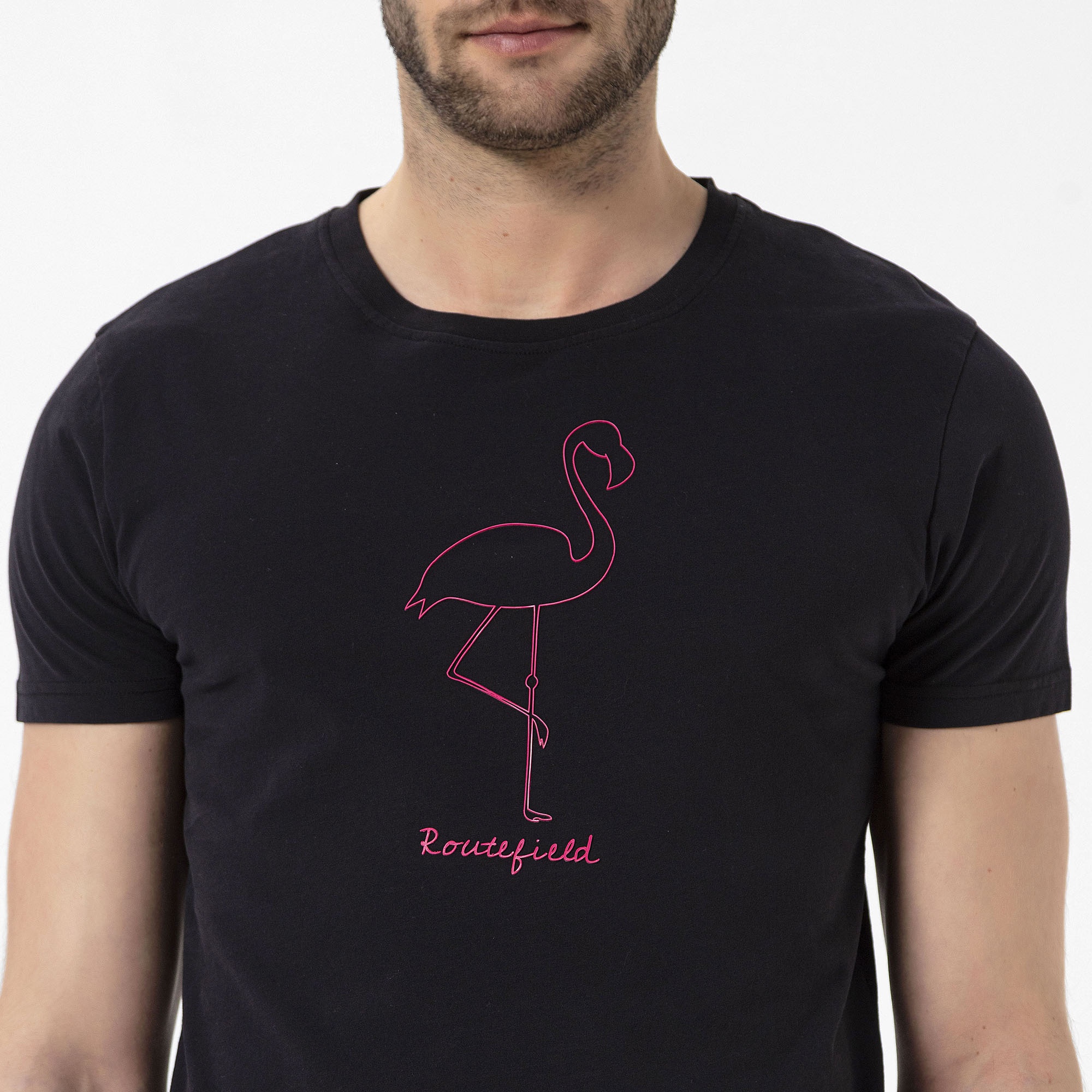 Routefield Tall Erkek Siyah Tişört