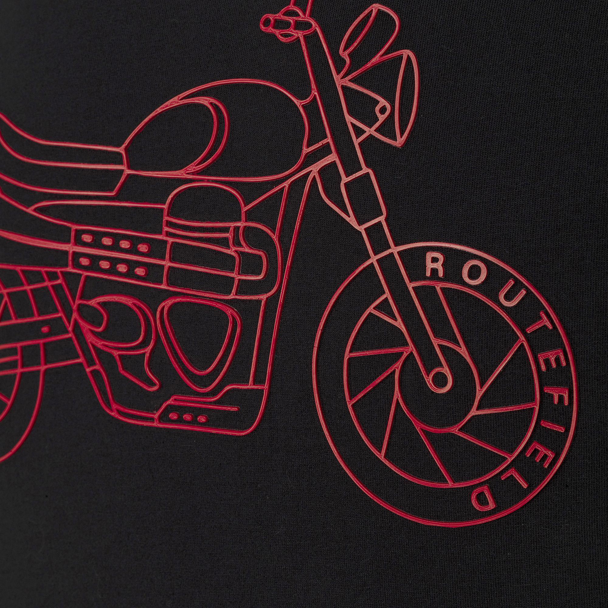 Routefield Tj Erkek Siyah Tişört