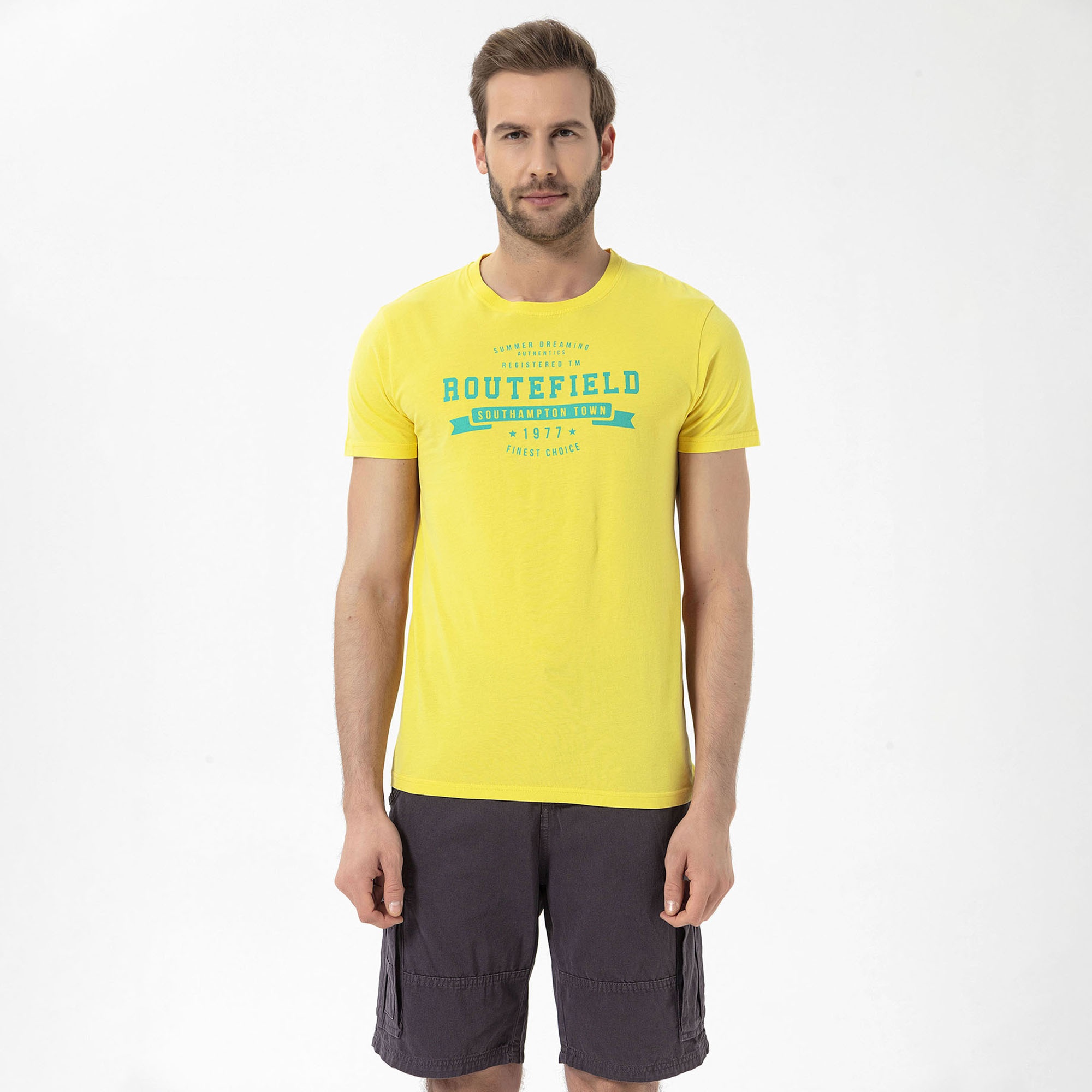Routefield Tory Erkek Sarı Tişört
