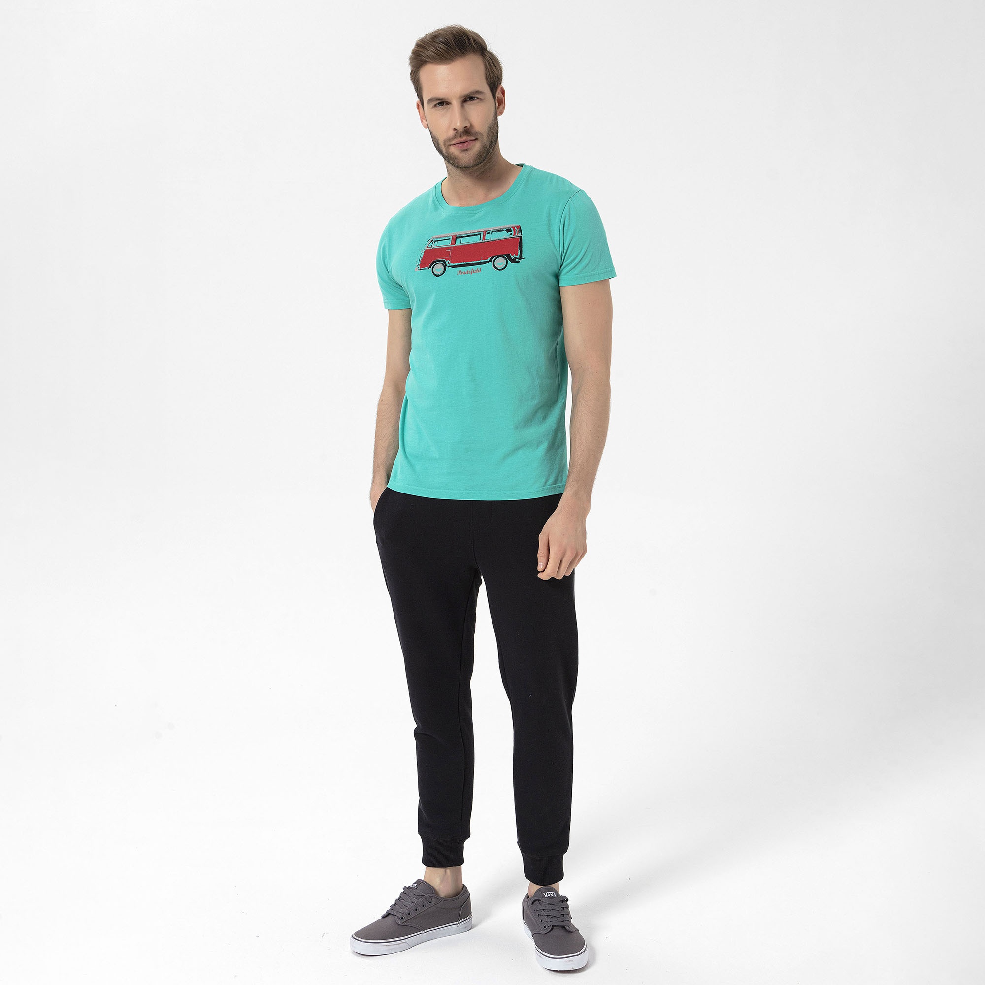 Routefield Theory Erkek Mavi Tişört