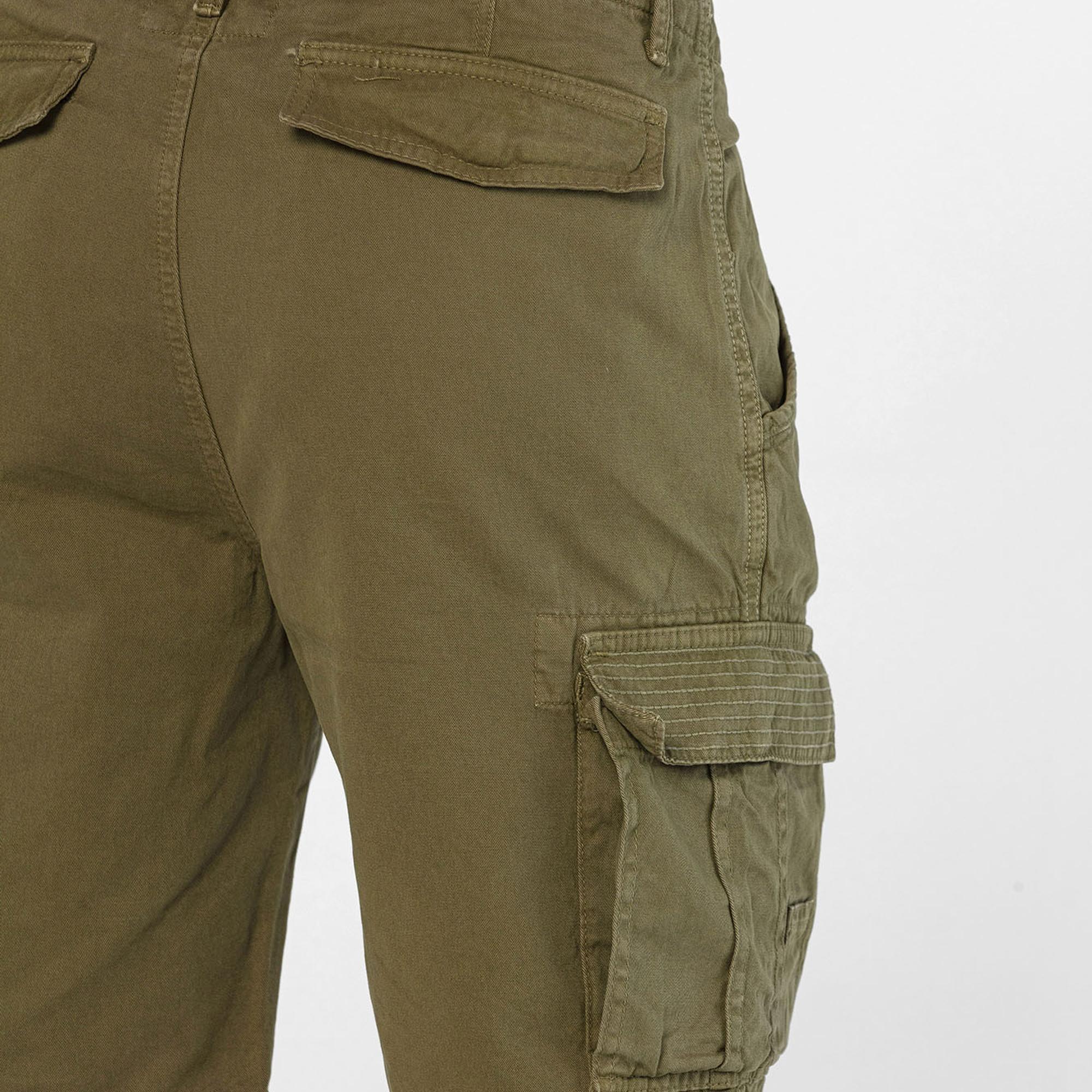 Routefield Erkek Kargo Şort Clints Haki