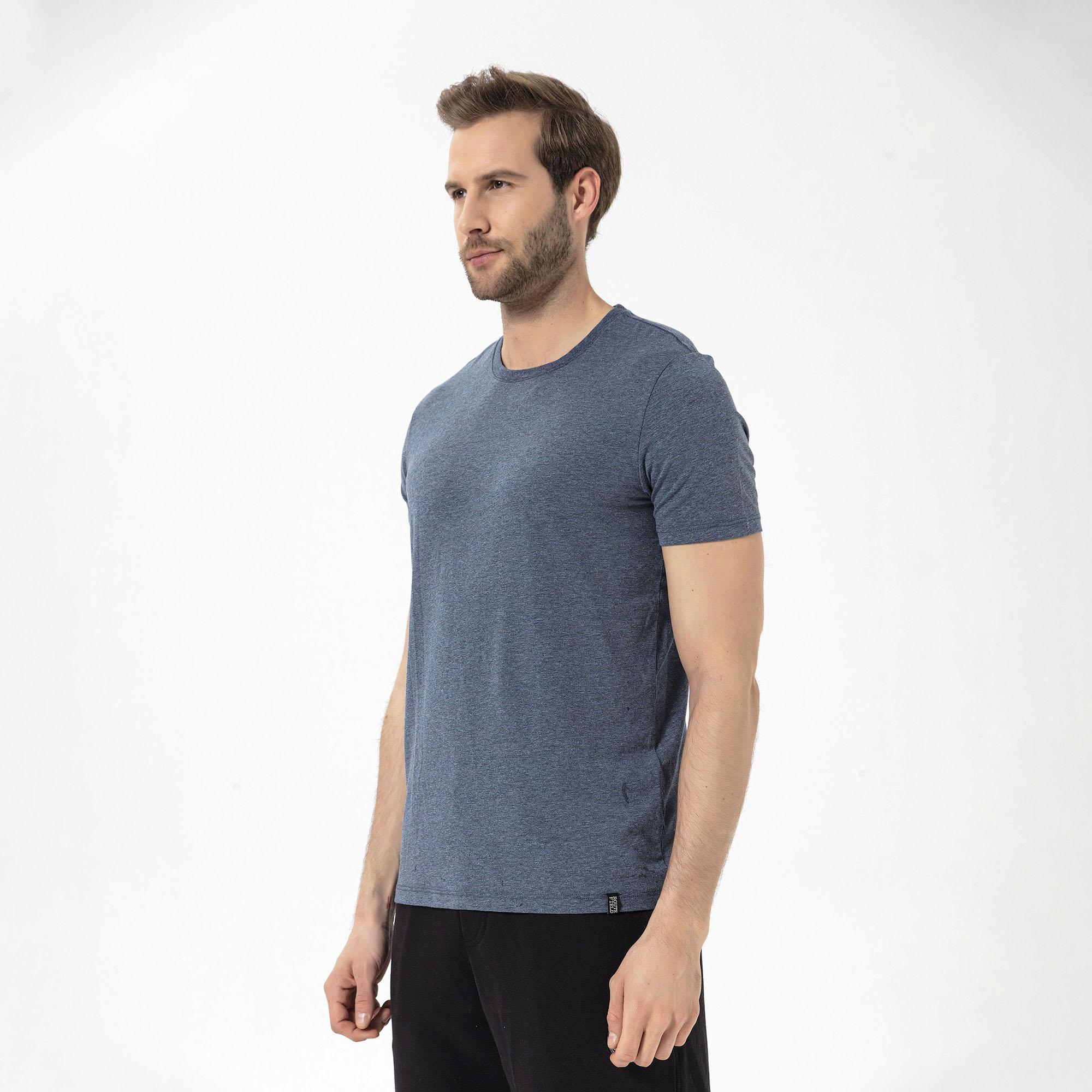 Routefield Tri Erkek Mavi Tişört