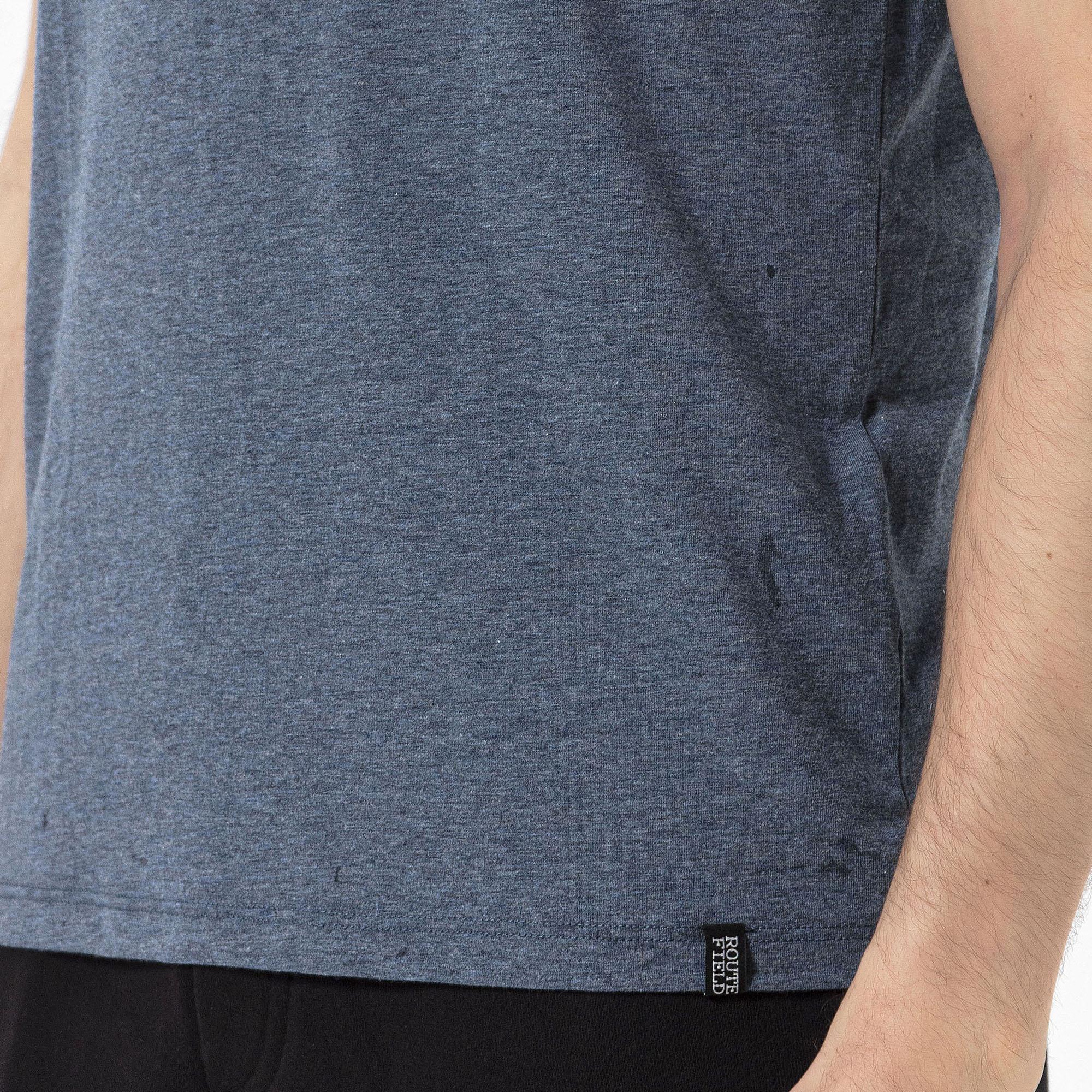 Routefield Tri Erkek Mavi Tişört