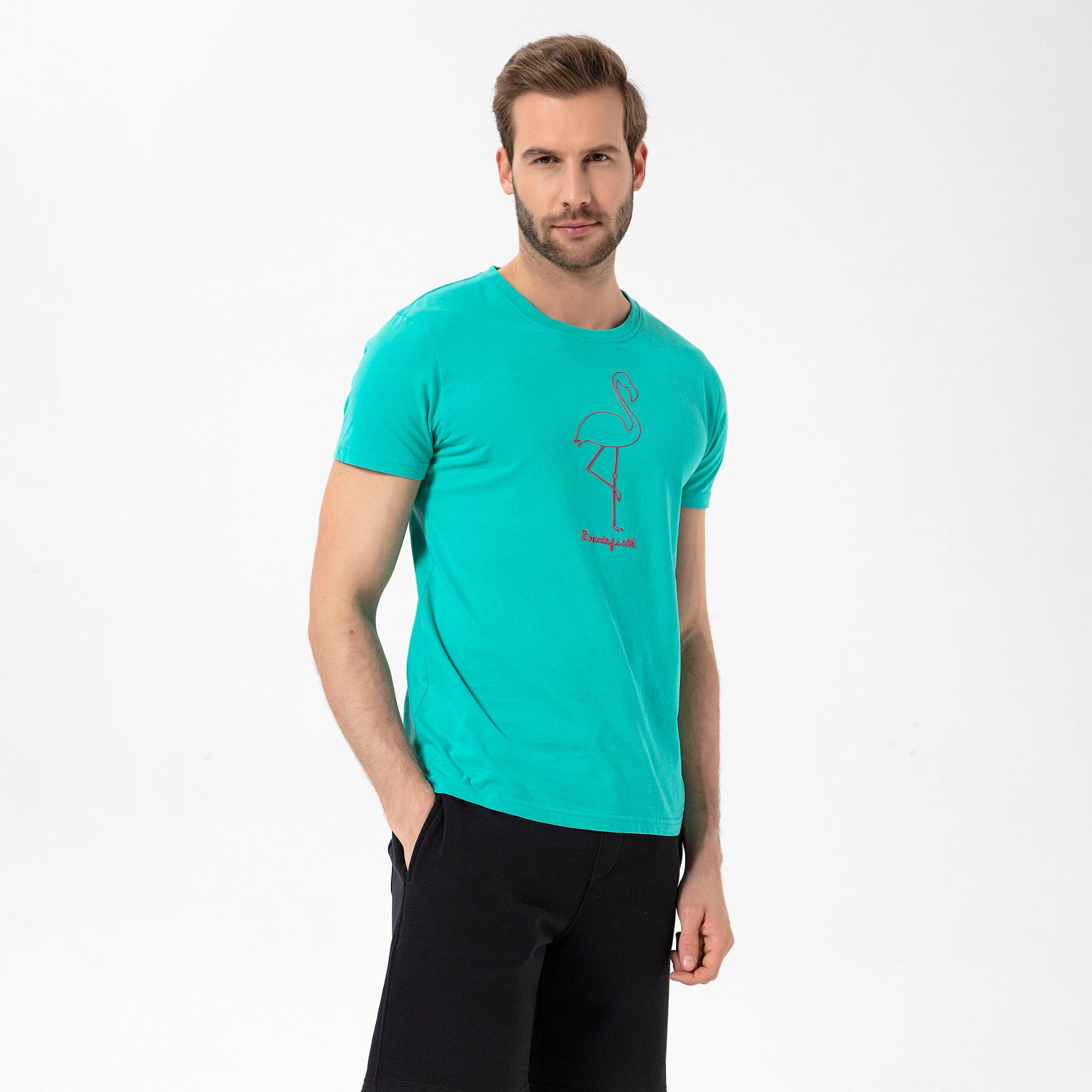 Routefield Tall Erkek Mavi Tişört