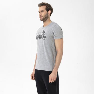  Routefield Tj Erkek Gri Tişört