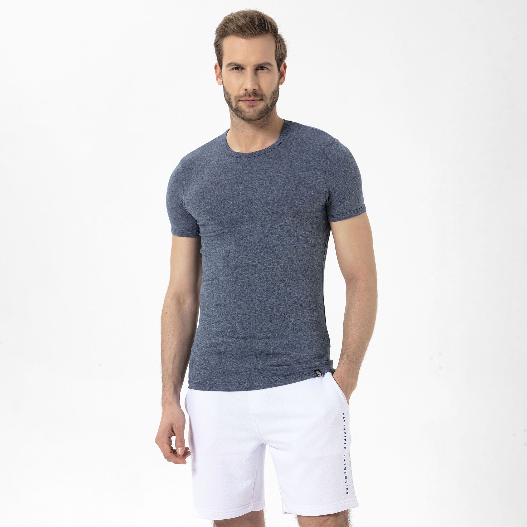 Routefield Tim Erkek Mavi Tişört