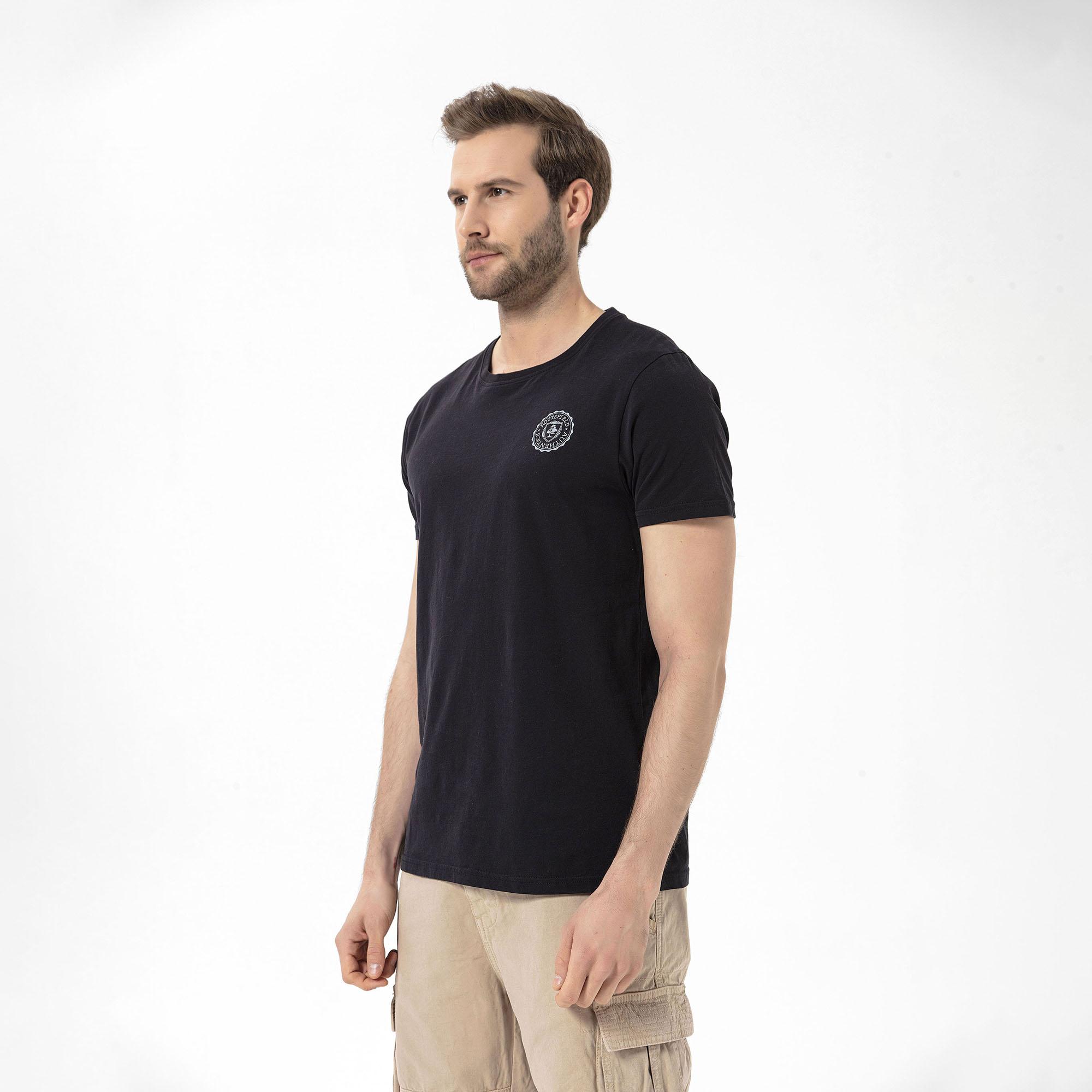 Routefield Timothy Erkek Siyah Tişört