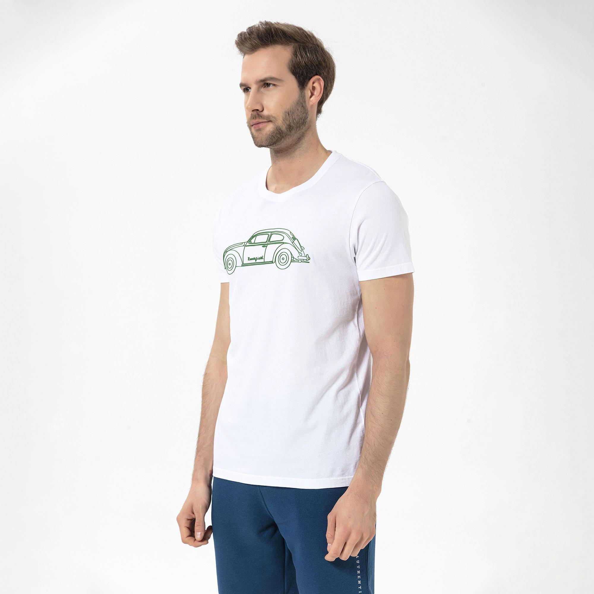 Routefield Truth Erkek Beyaz Tişört