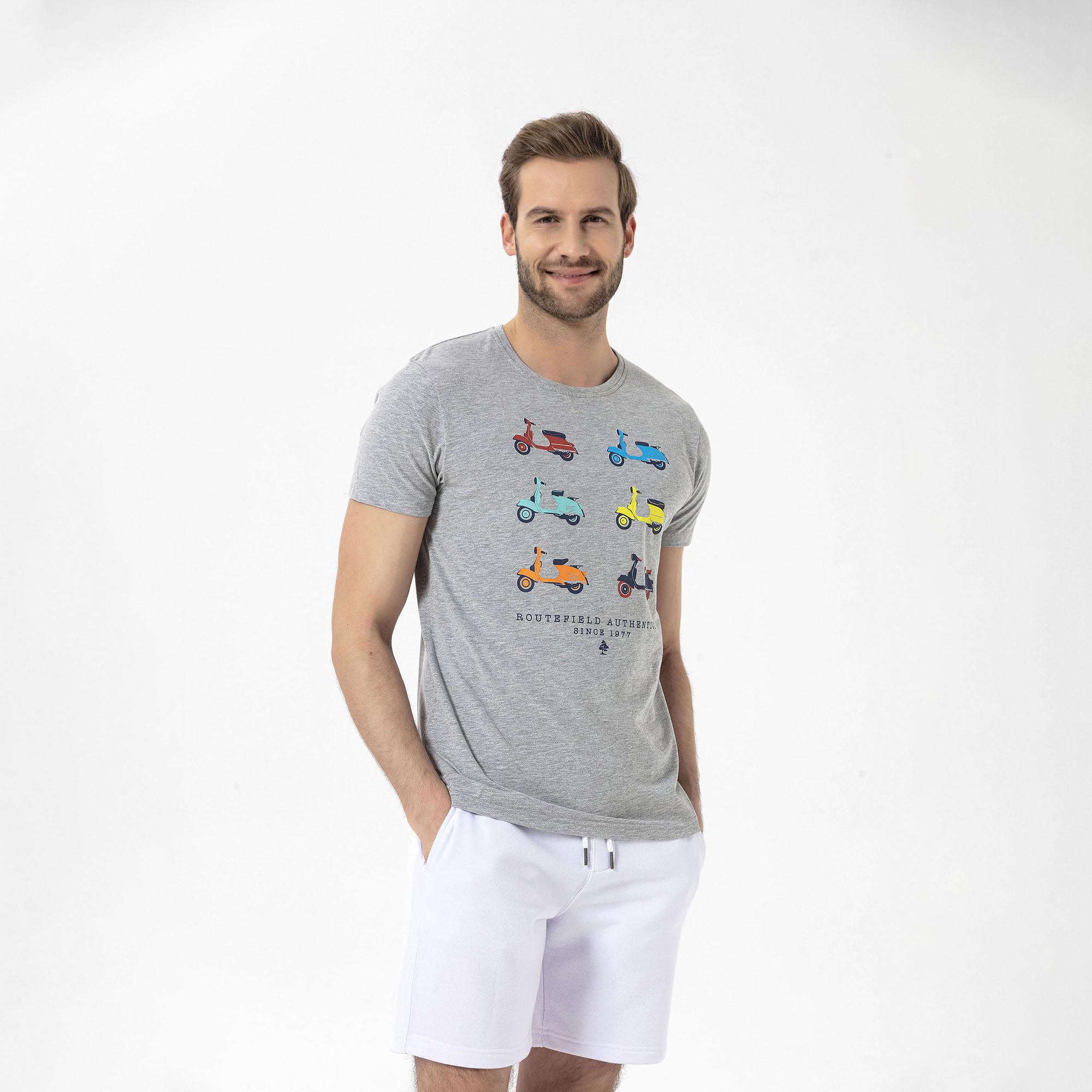 Routefield Tap Erkek Gri Tişört