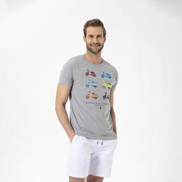  Routefield Tap Erkek Gri Tişört