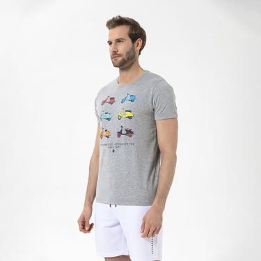  Routefield Tap Erkek Gri Tişört