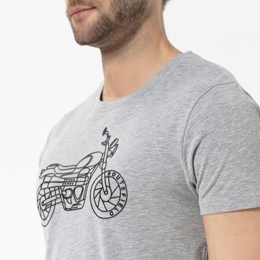  Routefield Tj Erkek Gri Tişört