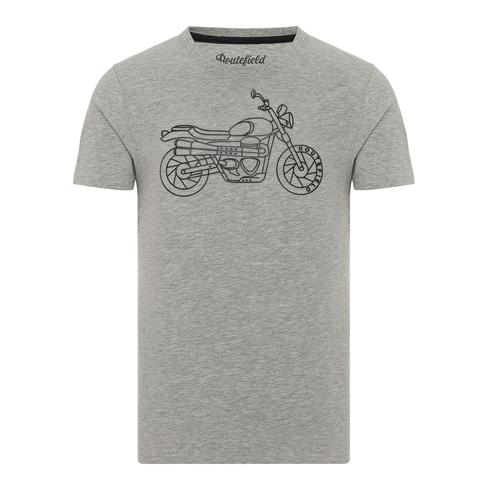  Routefield Tj Erkek Gri Tişört