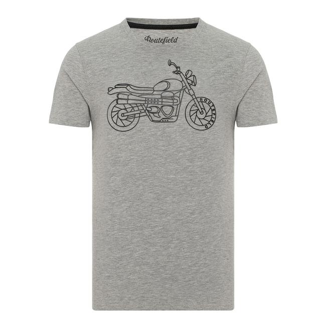  Routefield Tj Erkek Gri Tişört