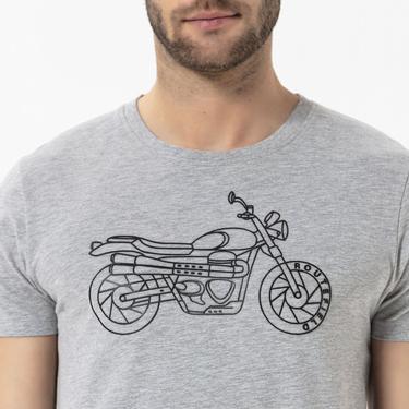  Routefield Tj Erkek Gri Tişört