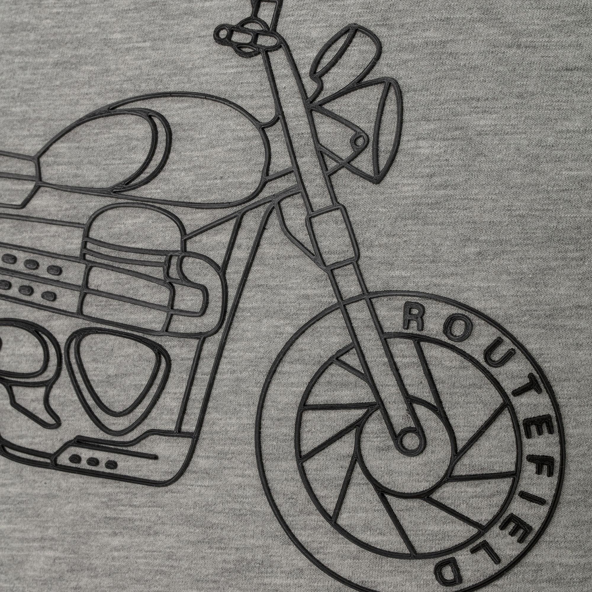 Routefield Tj Erkek Gri Tişört