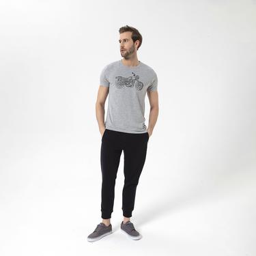 Routefield Tj Erkek Gri Tişört