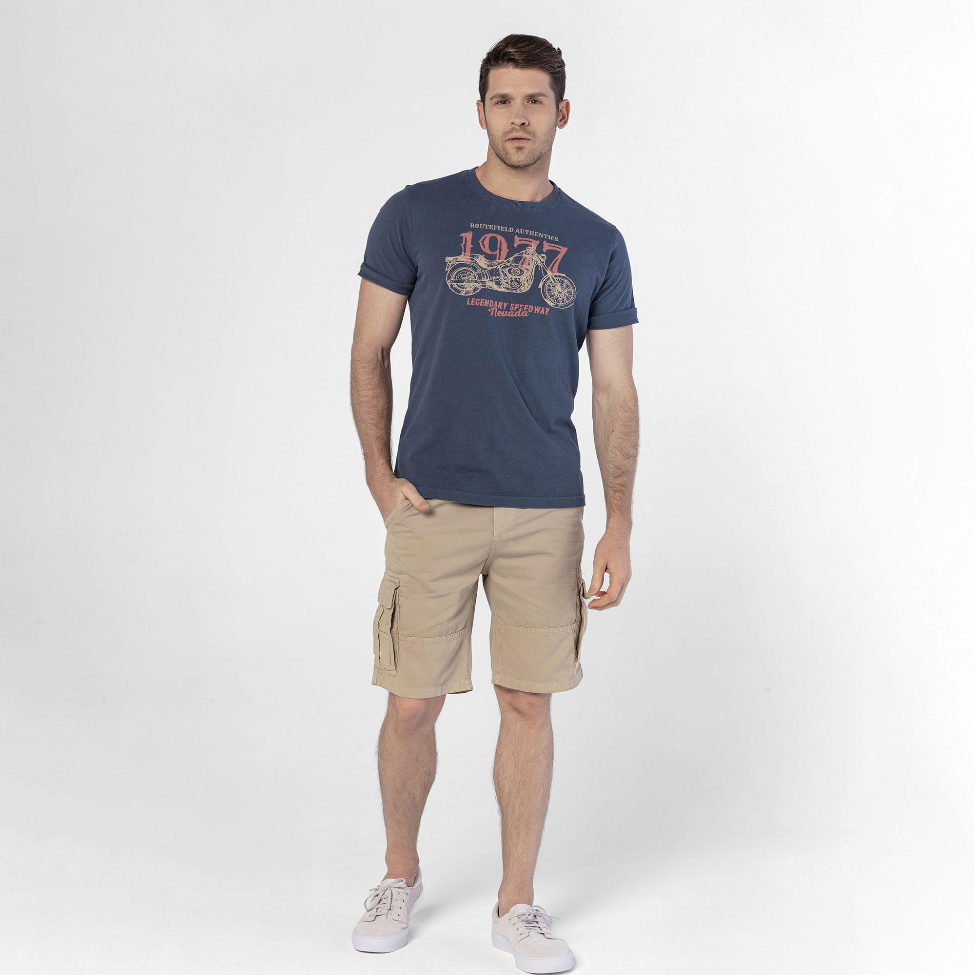 Routefield Erkek Kargo Şort Clints Kum