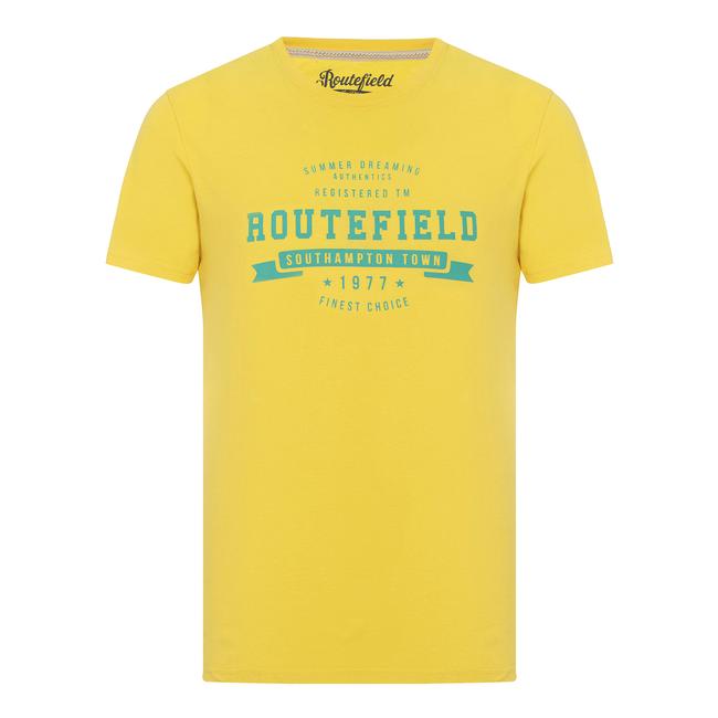  Routefield Tory Erkek Sarı Tişört