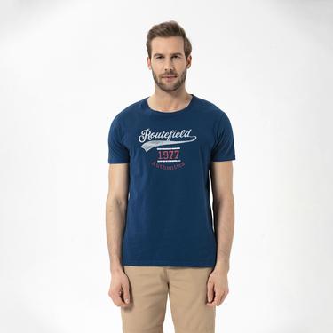  Routefield Trophy Erkek Mavi Tişört