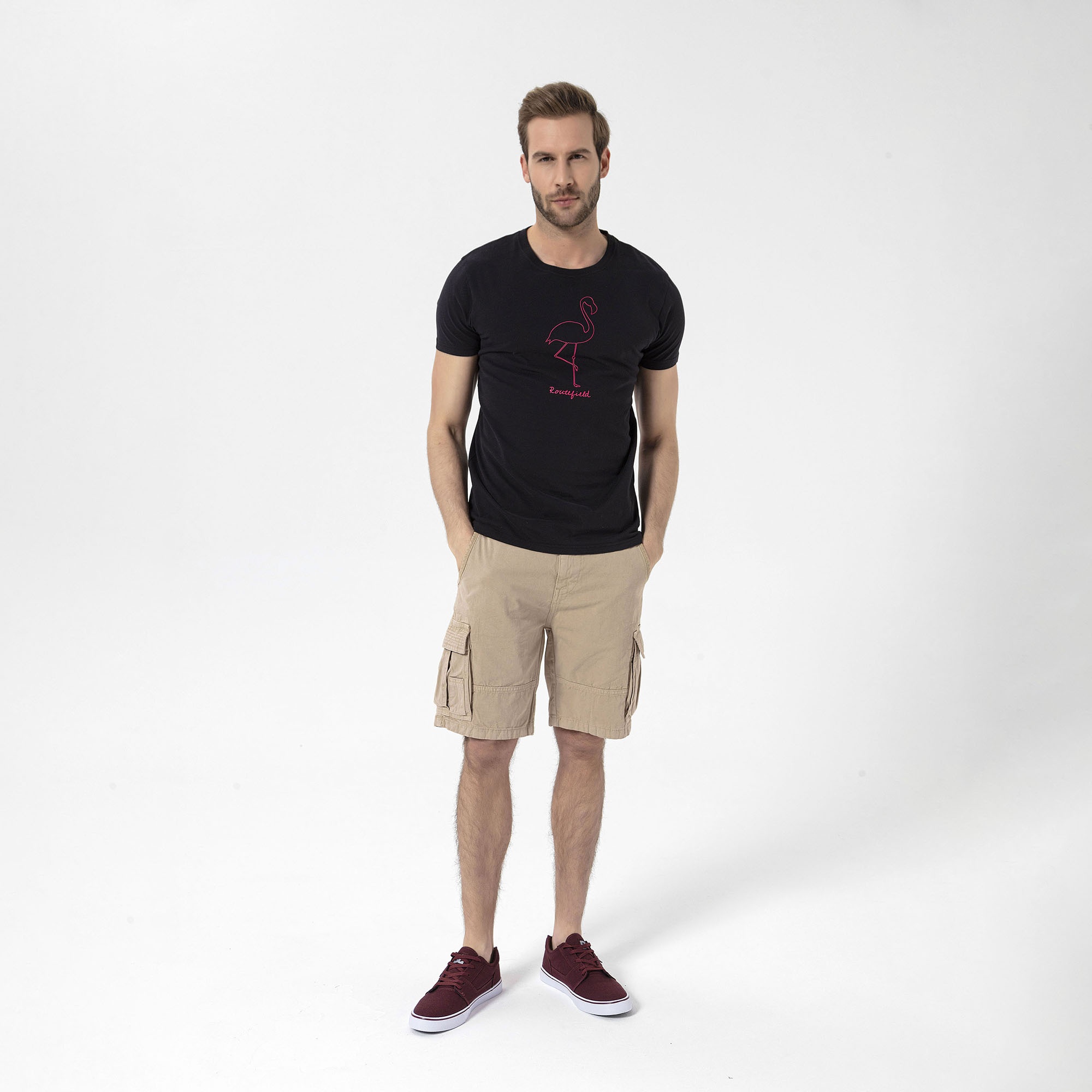Routefield Tall Erkek Siyah Tişört