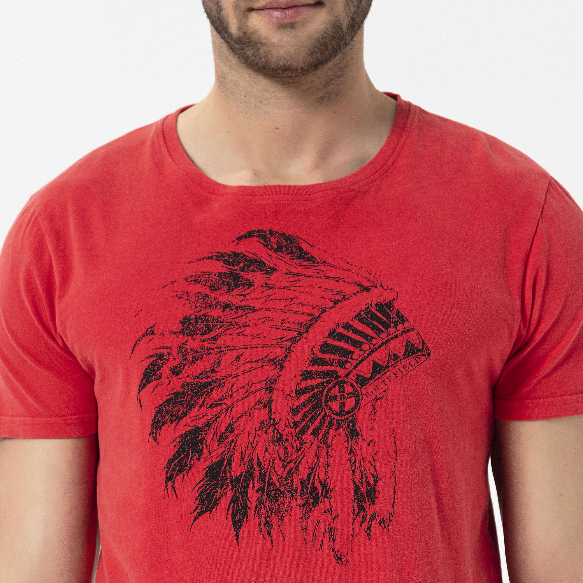 Routefield Tead Erkek Kırmızı Tişört