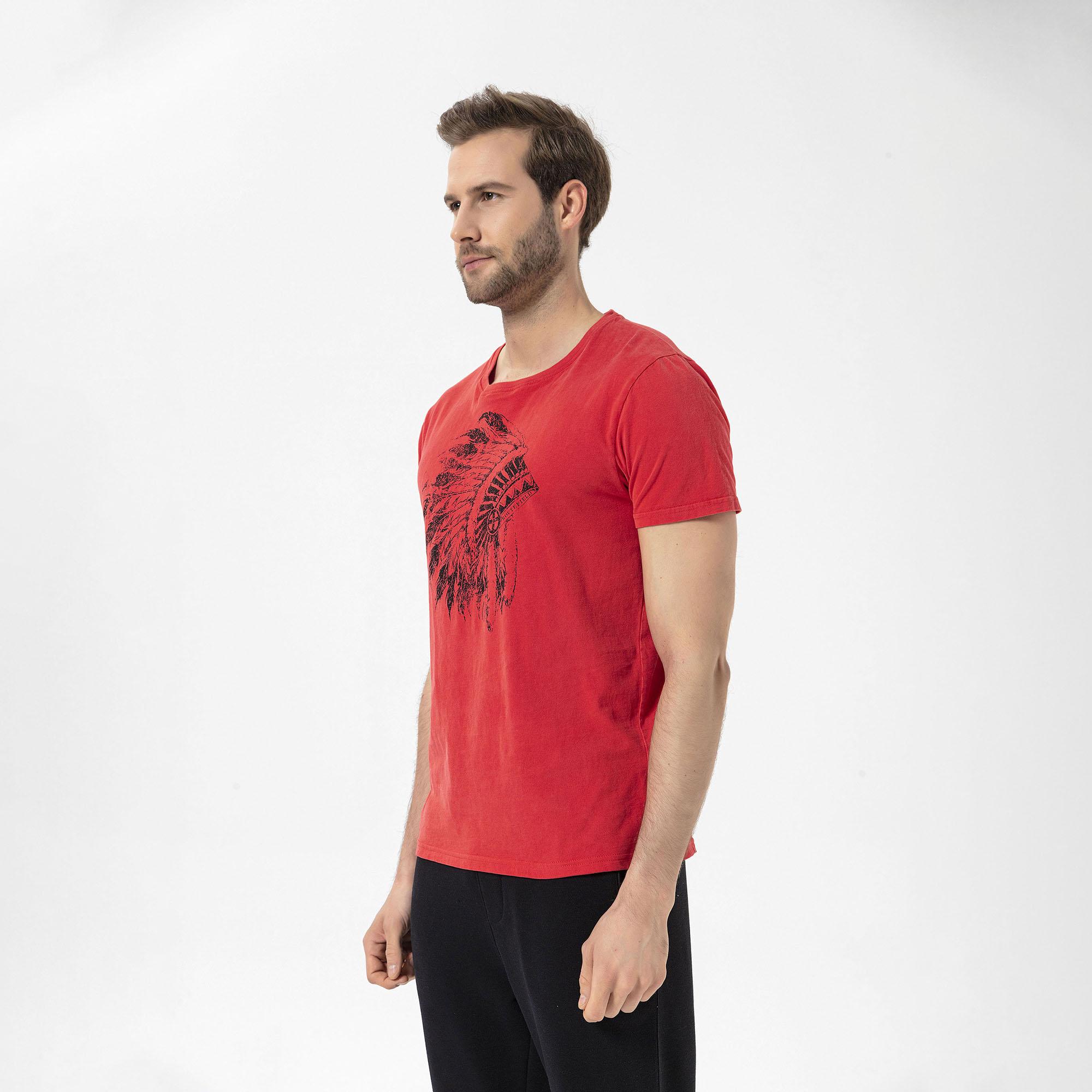 Routefield Tead Erkek Kırmızı Tişört
